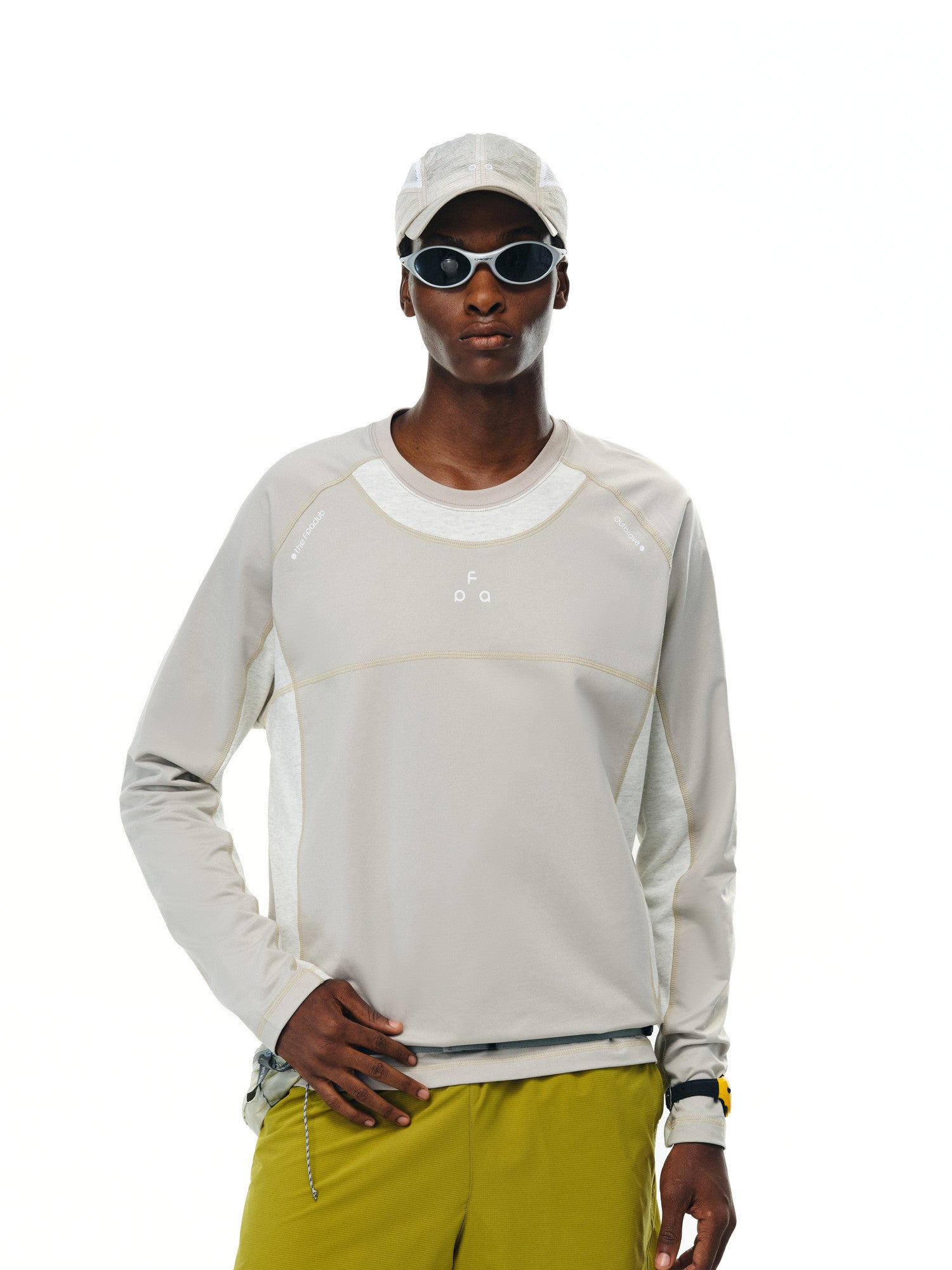FPA Warm Thermal Sun-Protection Anti-Dust Mite Long-Sleeve Sports Tee - Chinese Streetwear American Style Color-Block Contrast Couple Autumn T-Shirt