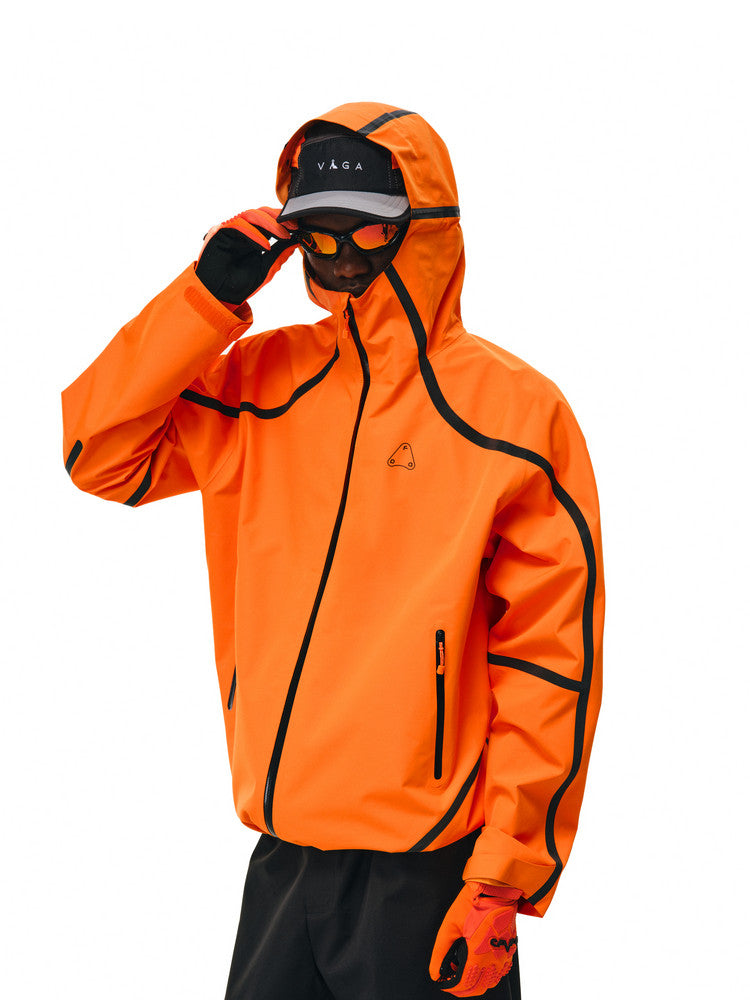 FPA Outdoor 3-Layer Waterproof Hiking Jacket with Seam-Sealed Construction