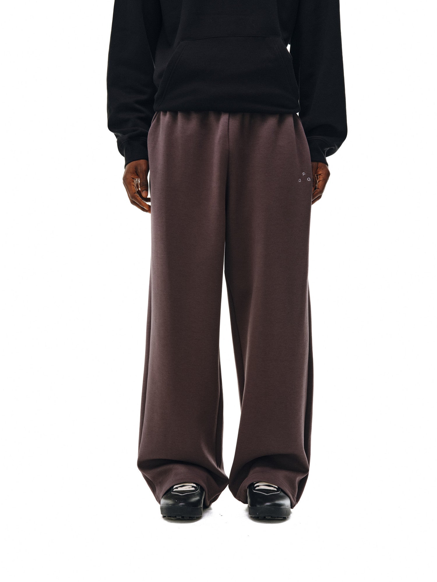 FPA Double-Sided Air Cotton Knit Wide-Leg Pants for Men, Spring/Fall Loose Straight-Leg Casual Sports Sweatpants