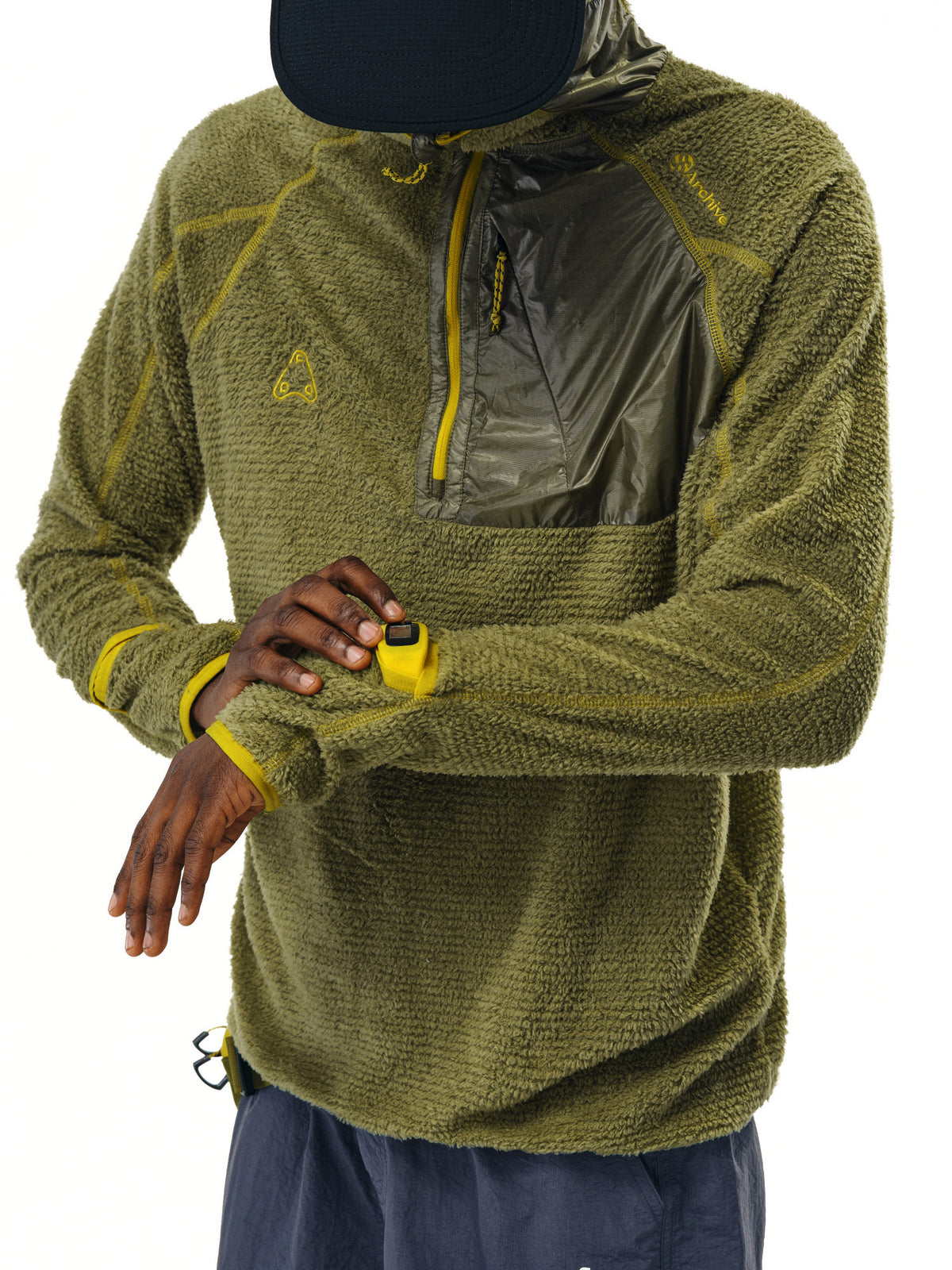 FPA Lightweight Outdoor Fleece Hooded Long-Sleeve Spring/Autumn Retro Sports Unisex Half-Zip Hoodie