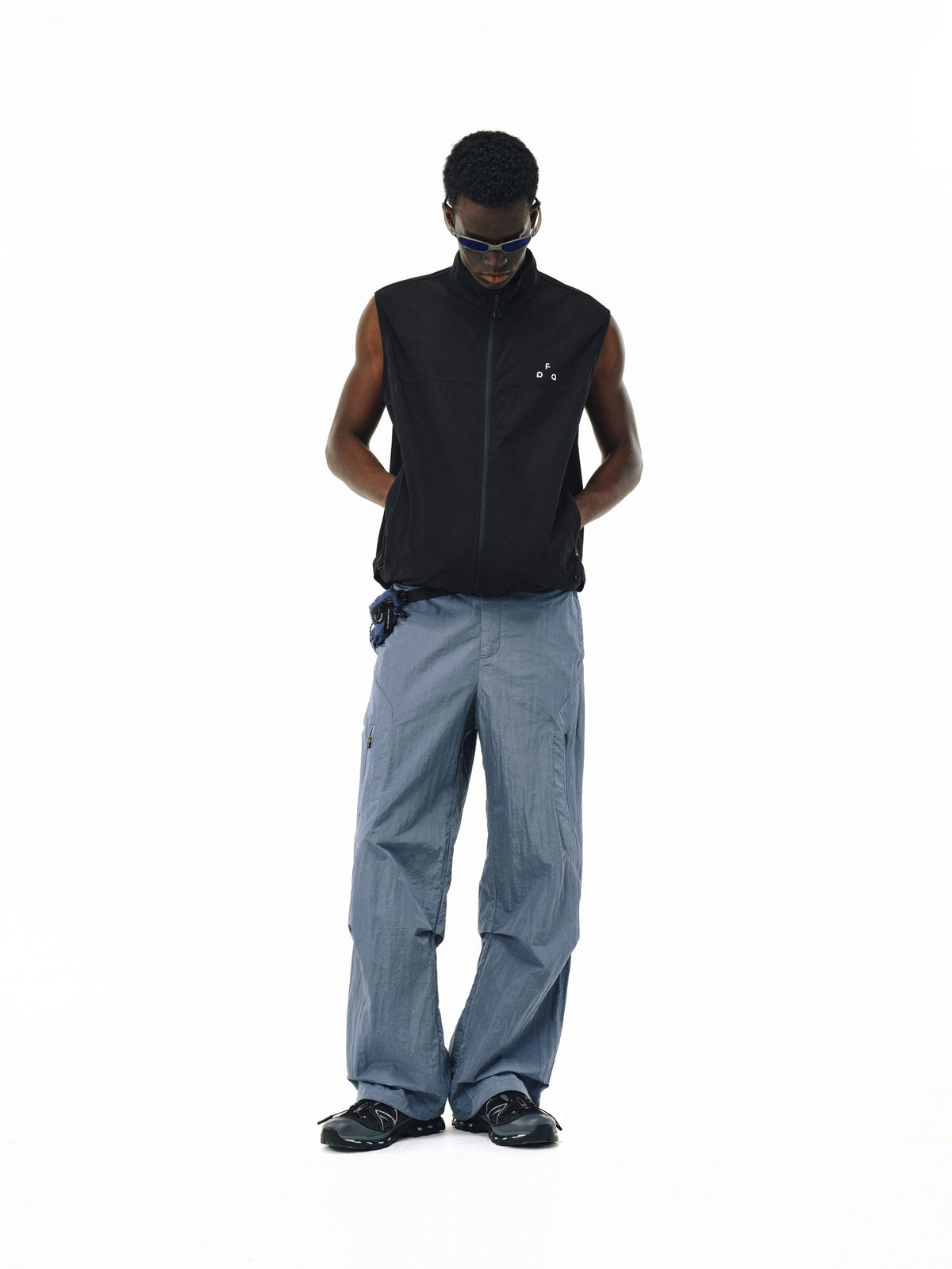 FPA Three-Proof High Moisture Permeability Lightweight Hasso Vest Sleeveless Jacket Summer Zipper Sport Chinese Style Men's White