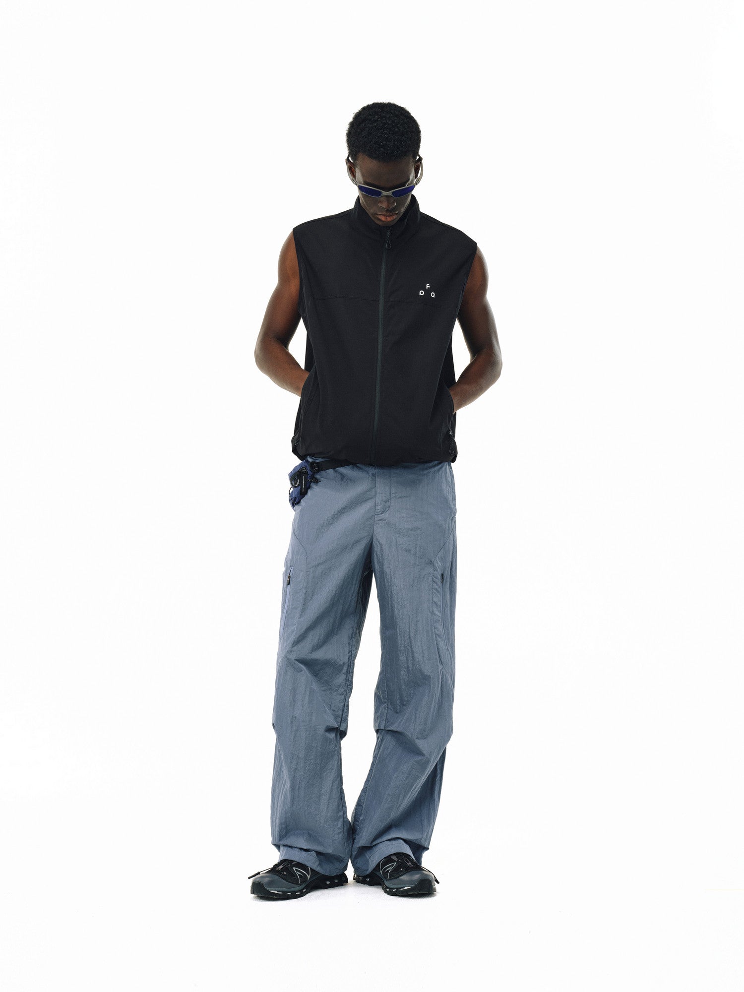 FPA Three-Proof High Moisture Permeability Lightweight Hasso Vest Sleeveless Jacket Summer Zipper Sport Chinese Style Men's White