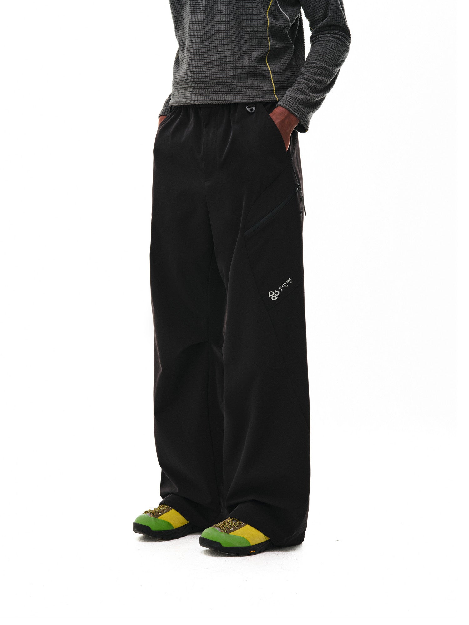 FPA Outdoor Water-Repellent Zipper Pocket Structured Trousers – Chinese Streetwear Trend Sports Hiking Loose-Fit Pants for Men