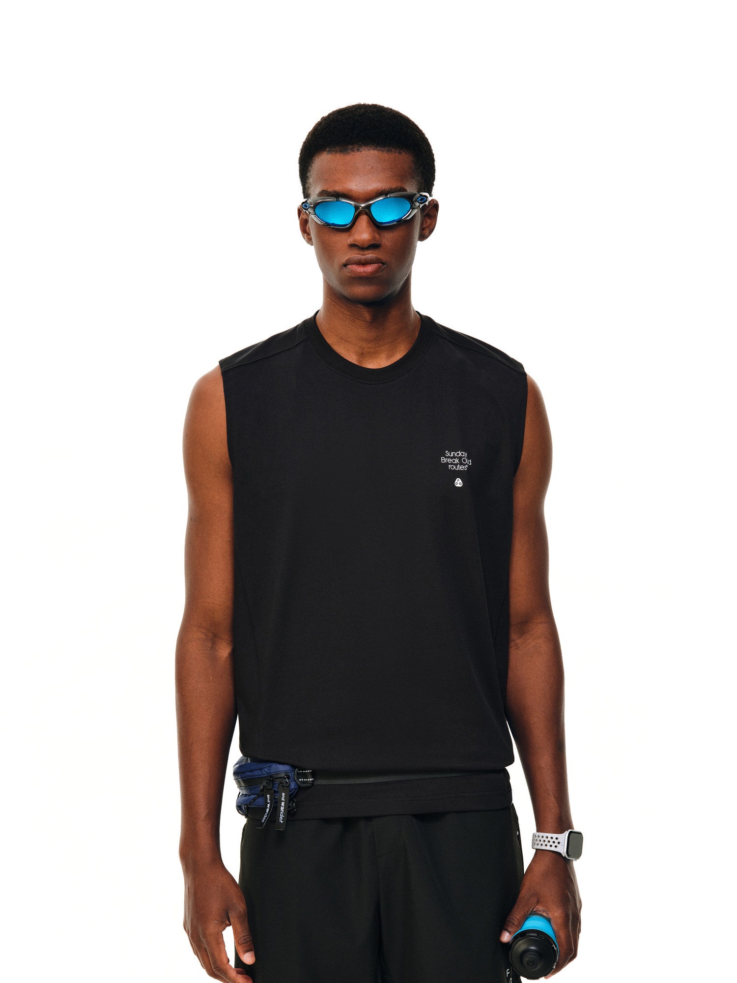 FPA COOLMAX Natural Energy Graphic Text Sports Vest for Fitness Running Outdoor Sleeveless T-Shirt