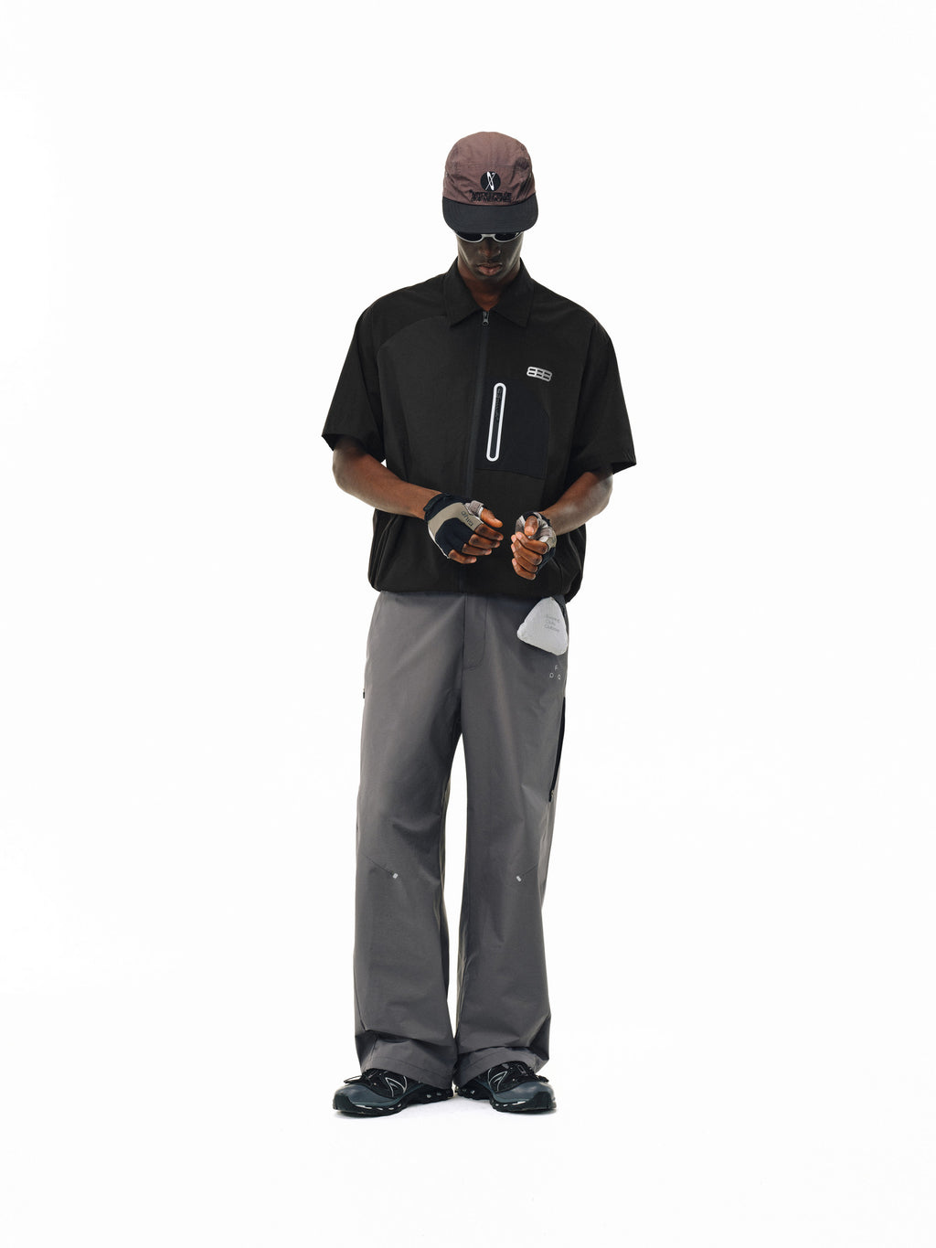 FPA Outdoor Water-Repellent Taped Seam Waterproof Zipper Short-Sleeve Shirt