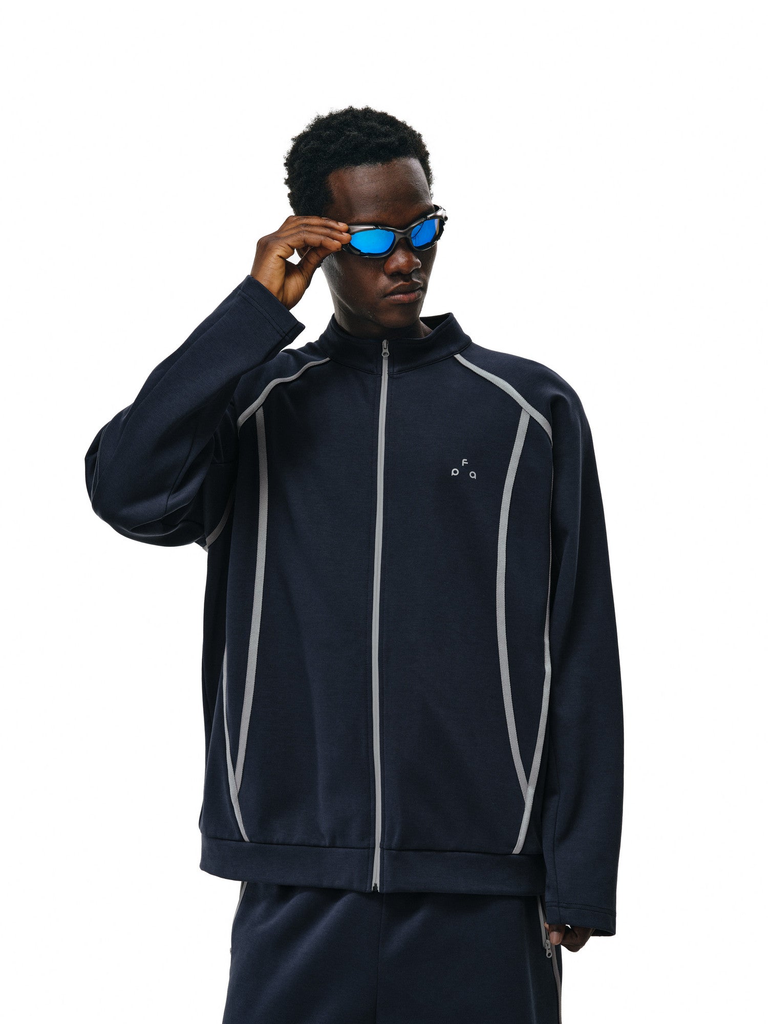 FPA Insulated 7A Antibacterial Moisture-Wicking Stand Collar Cardigan Sweatshirt - Chinese Streetwear Trendy American Retro Stand Collar Jacket