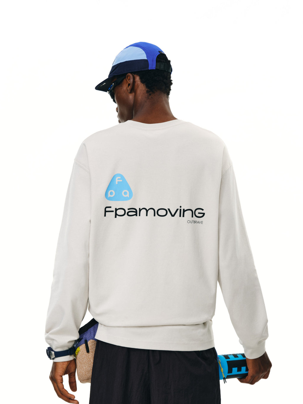 FPA Sorona Antibacterial Long-Sleeve Outdoor Tee - Chinese Streetwear Trend, Crew Neck, Relaxed Fit, Unisex Couple T-Shirt