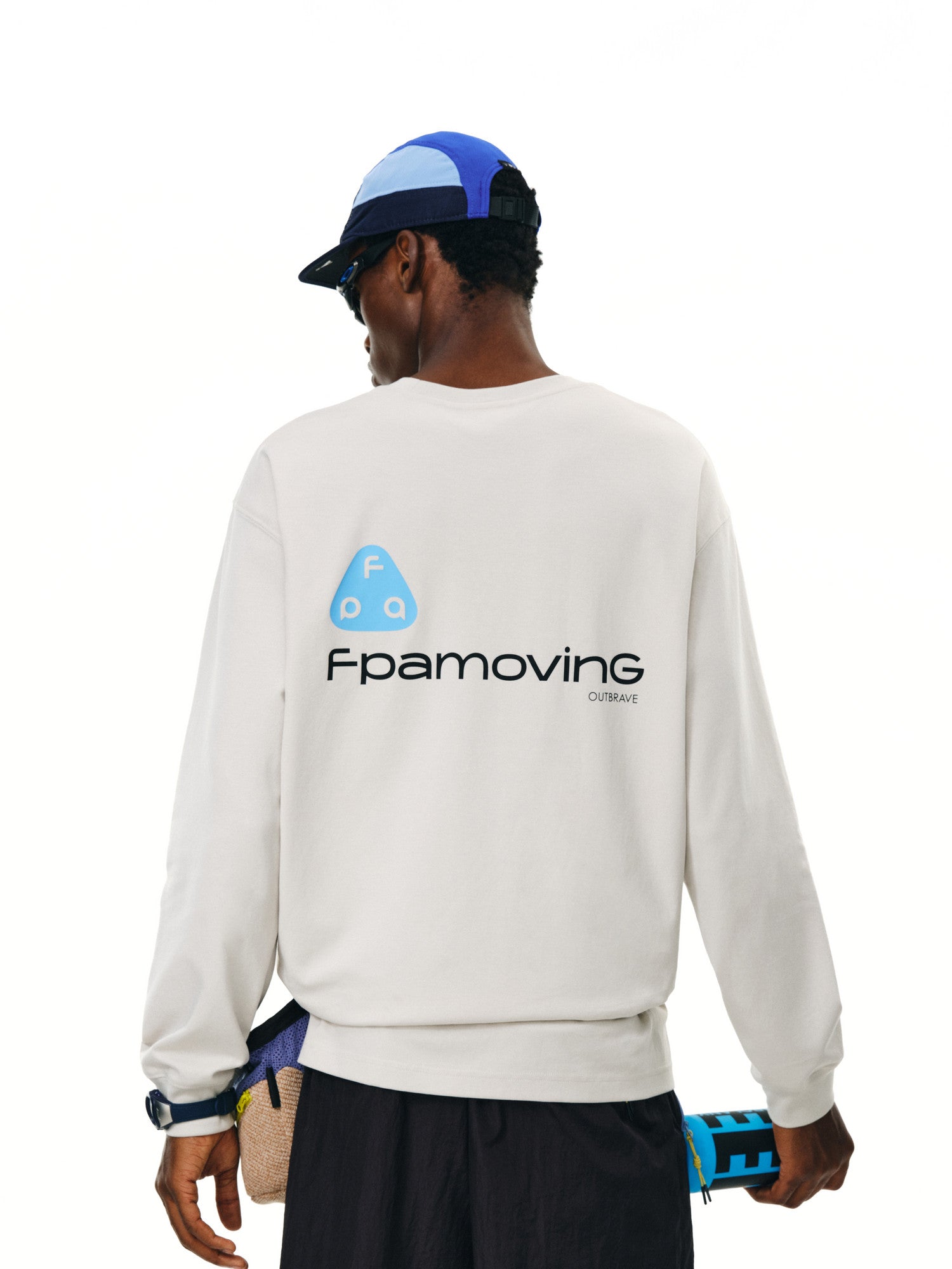 FPA Sorona Antibacterial Long-Sleeve Outdoor Tee - Chinese Streetwear Trend, Crew Neck, Relaxed Fit, Unisex Couple T-Shirt