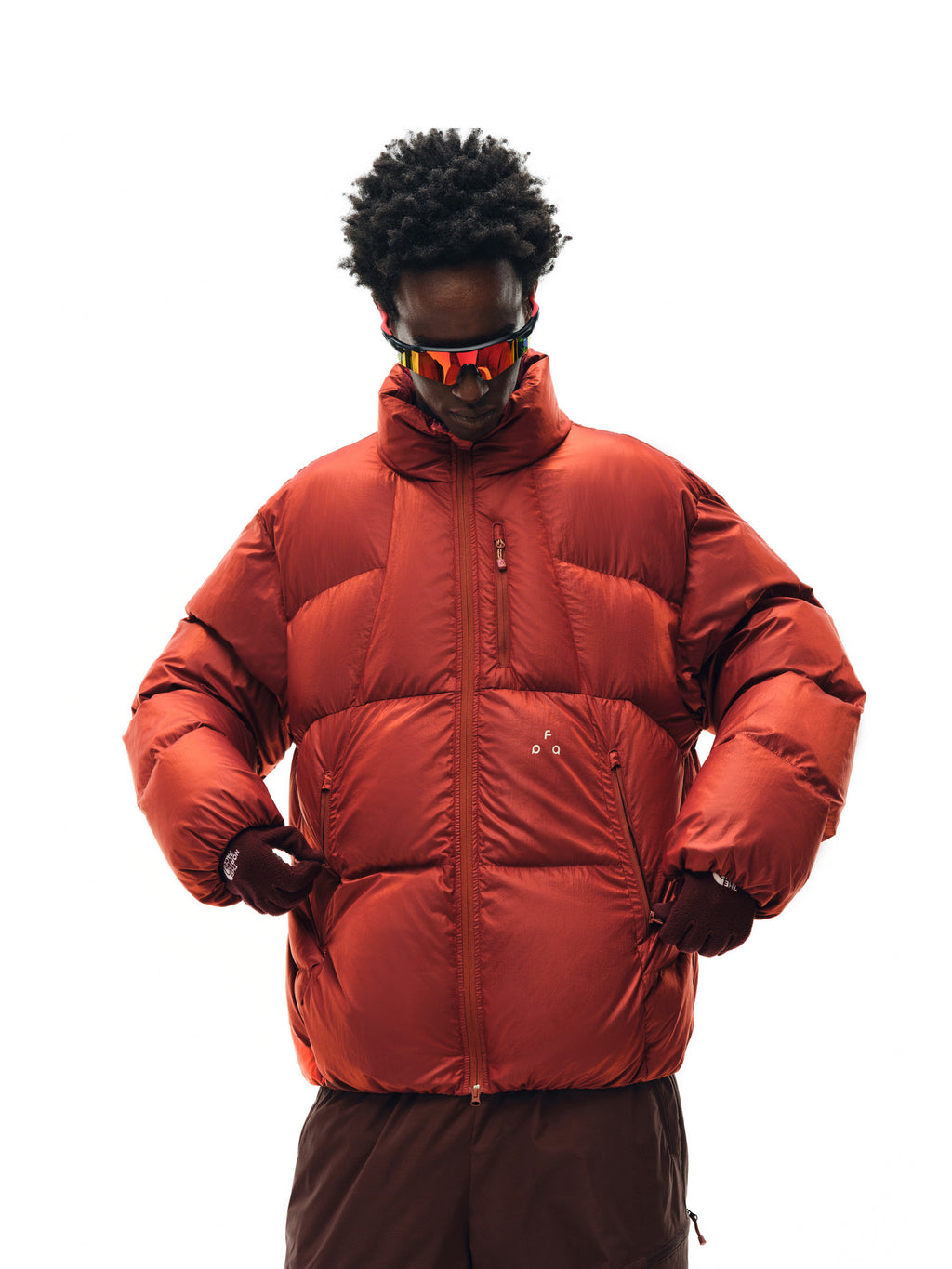 FPA Skin-Feel Glossy Quilted Stand-Collar Down Jacket Winter Essential Premium Warmth