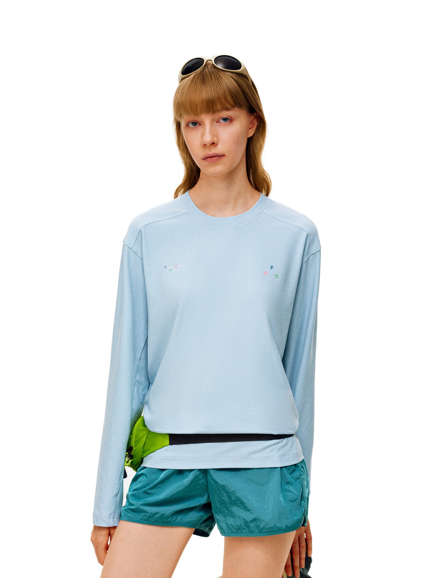 FPA 7A Antibacterial UPF50+ Sun Protection Dopamine Sports Long Sleeve T-Shirt for Outdoor Activities, Round Neck, Unisex, Autumn