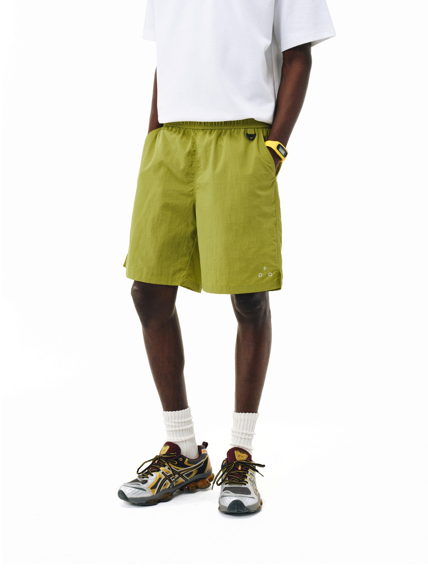 FPA Outdoor Reflective Logo Lightweight Quick-Dry 5-Inch Shorts - Chinese Streetwear Trendy Loose Athletic Casual Shorts