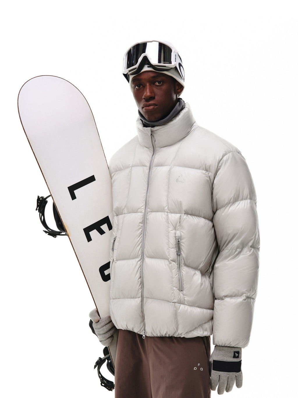 FPA 800FP 95% White Duck Down Textured Stand Collar Down Jacket