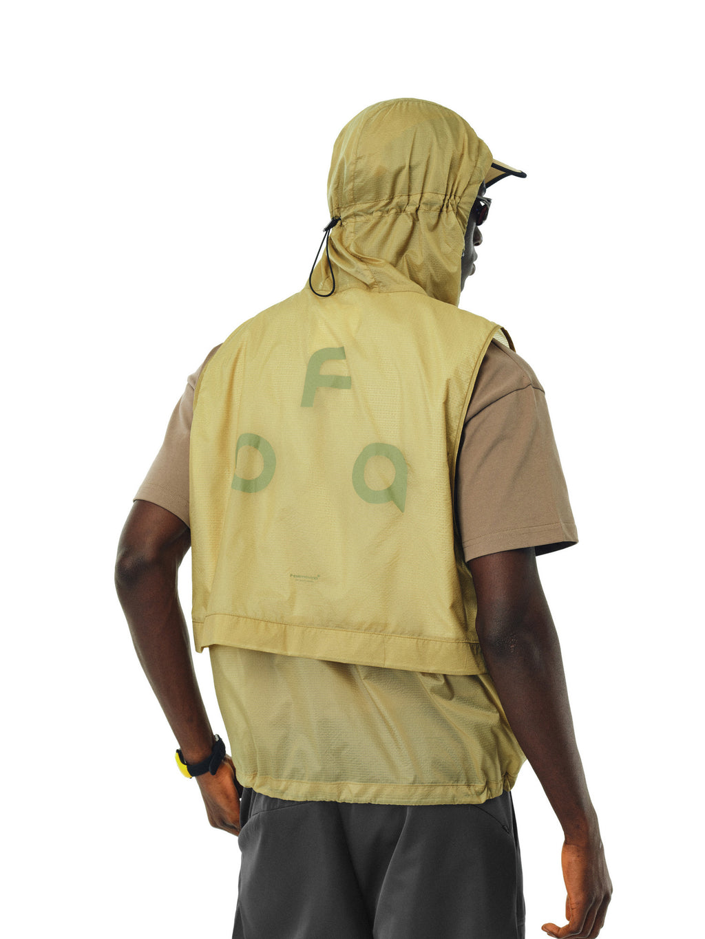 FPA Sports UPF40+ Lightweight Hooded Vest - Chinese Streetwear Summer American Style Thin Sleeveless Jacket for Men