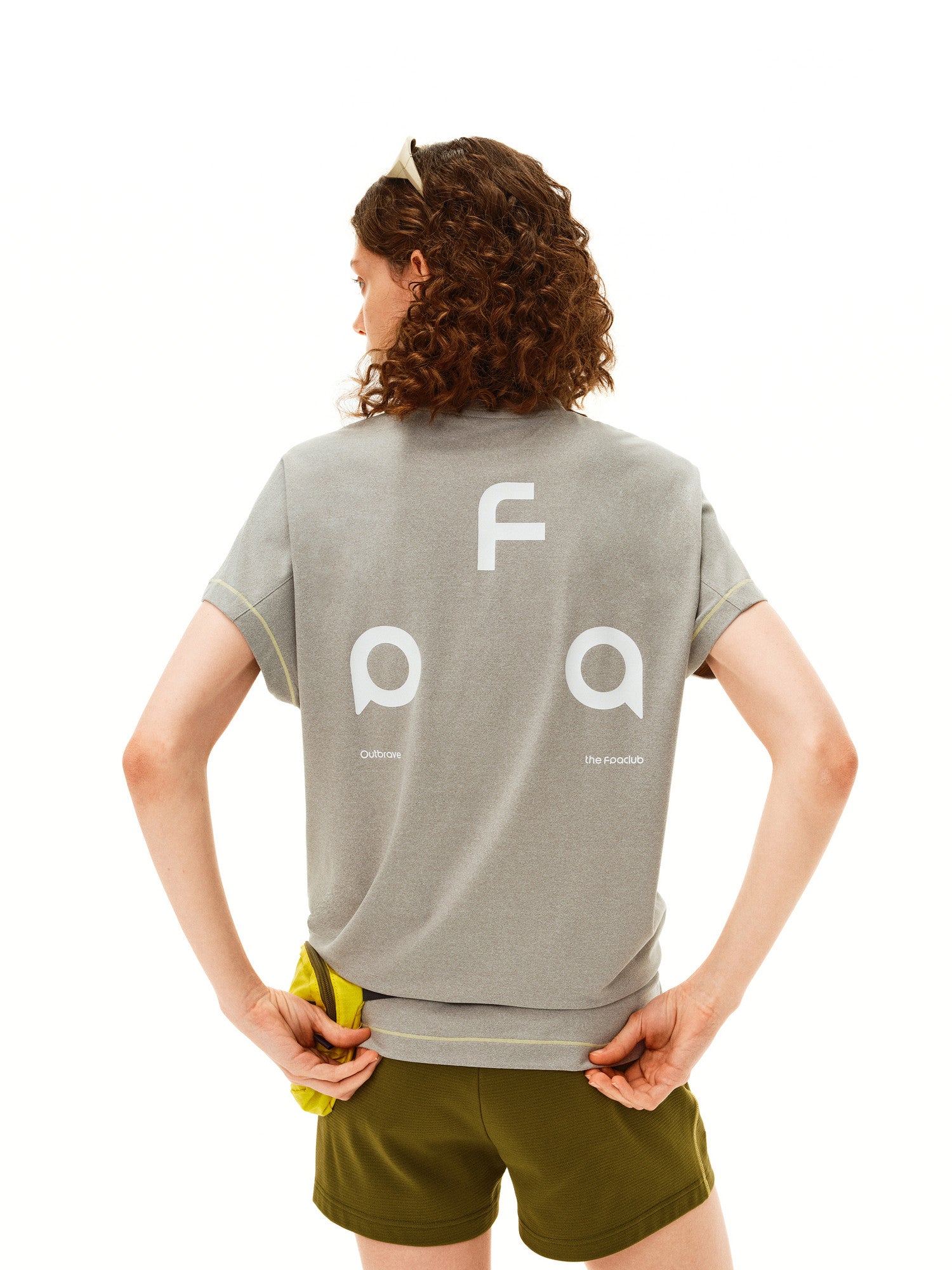 FPA Sun-Protective Antibacterial Stretch Contrast Stitch Sleeveless Short-Sleeve Summer Sports Design Couple T-Shirt