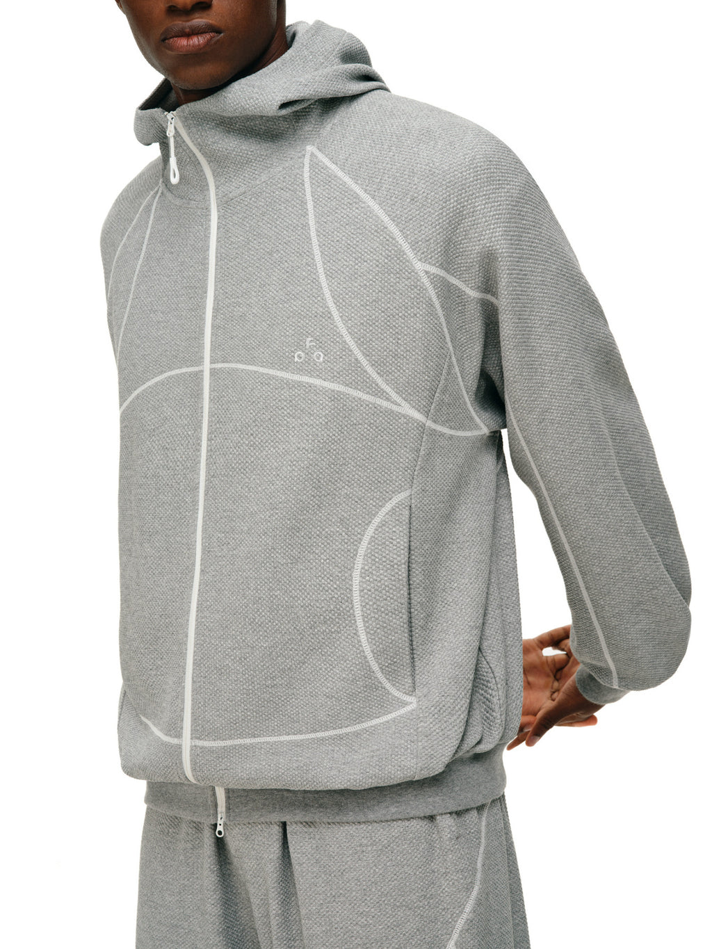 FPA Plaid Zip-Up Hoodie for Spring and Autumn - Contrast Windproof Collar Casual Cardigan with Hood