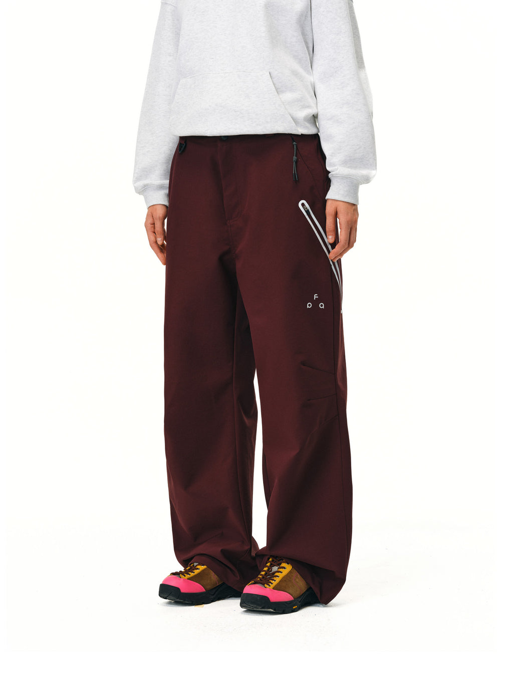 FPA Outdoor Teflon Three-Proof Reflective Zipper Breathable Hiking Pants - Unisex Loose-Fit Casual Sports Pants