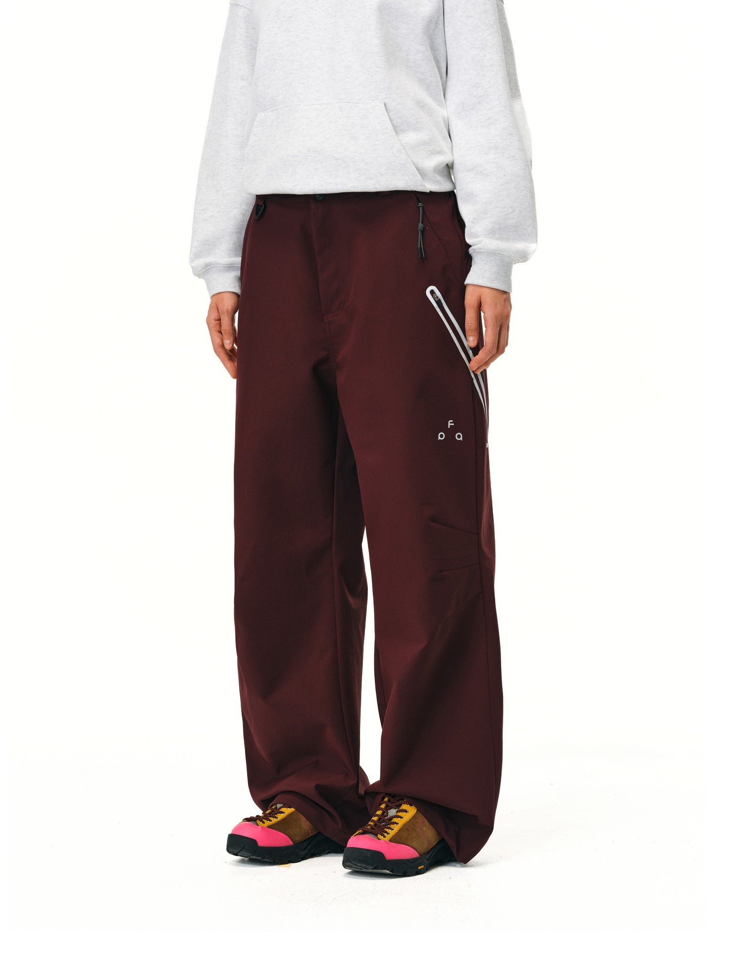 FPA Outdoor Teflon Three-Proof Reflective Zipper Breathable Hiking Pants - Unisex Loose-Fit Casual Sports Pants