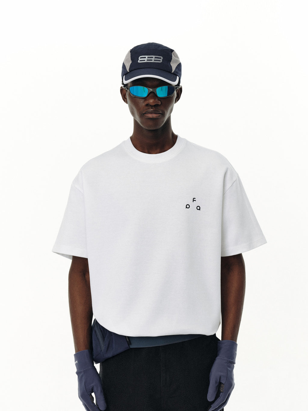 FPA Cool-Touch Ice-Silk Xinjiang Long-Staple Cotton T-Shirt, Chinese Streetwear, Loose Fit, Crew Neck, Casual, Heavyweight, White, Summer Short Sleeve