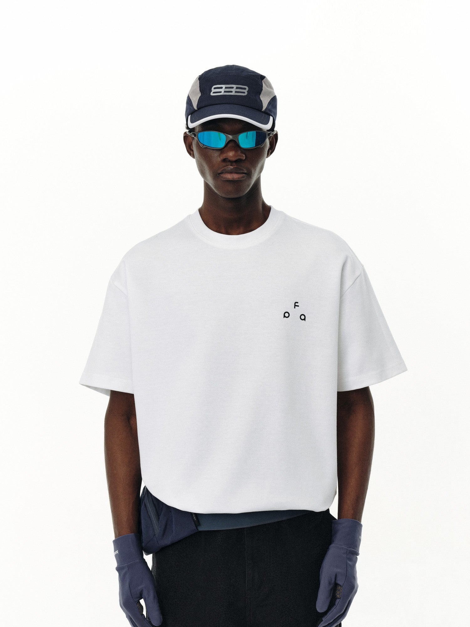 FPA Cool-Touch Ice-Silk Xinjiang Long-Staple Cotton T-Shirt, Chinese Streetwear, Loose Fit, Crew Neck, Casual, Heavyweight, White, Summer Short Sleeve