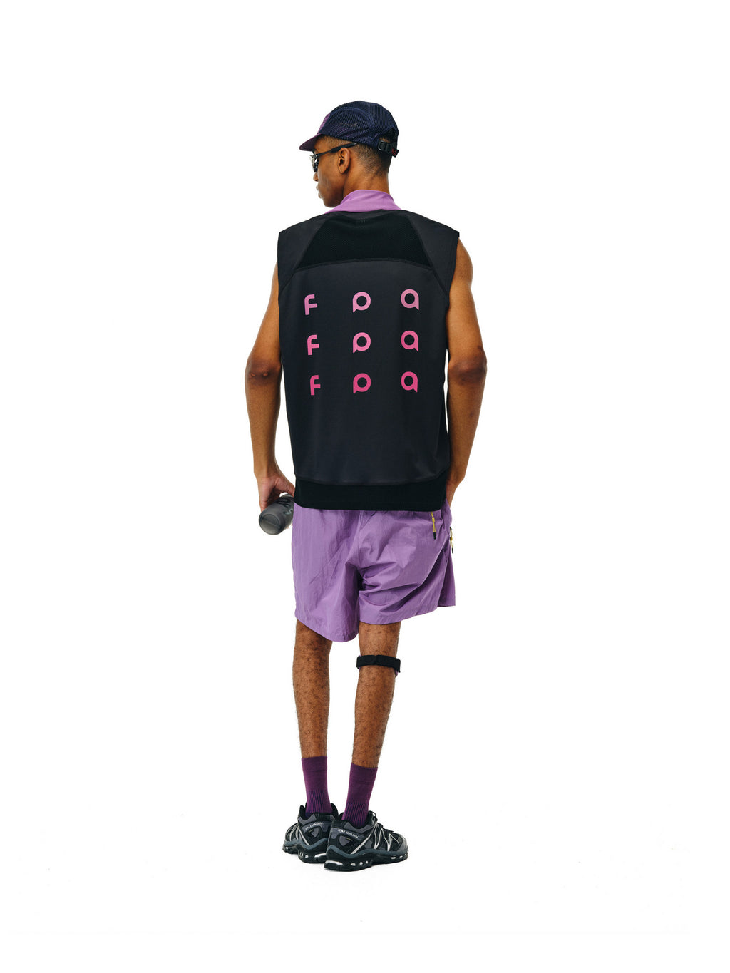 FPA Cool-Touch Gradient Logo Sleeveless Tank Top for Summer Outdoor Sports, Lightweight Chinese Streetwear Vest, Men's Muscle Tee