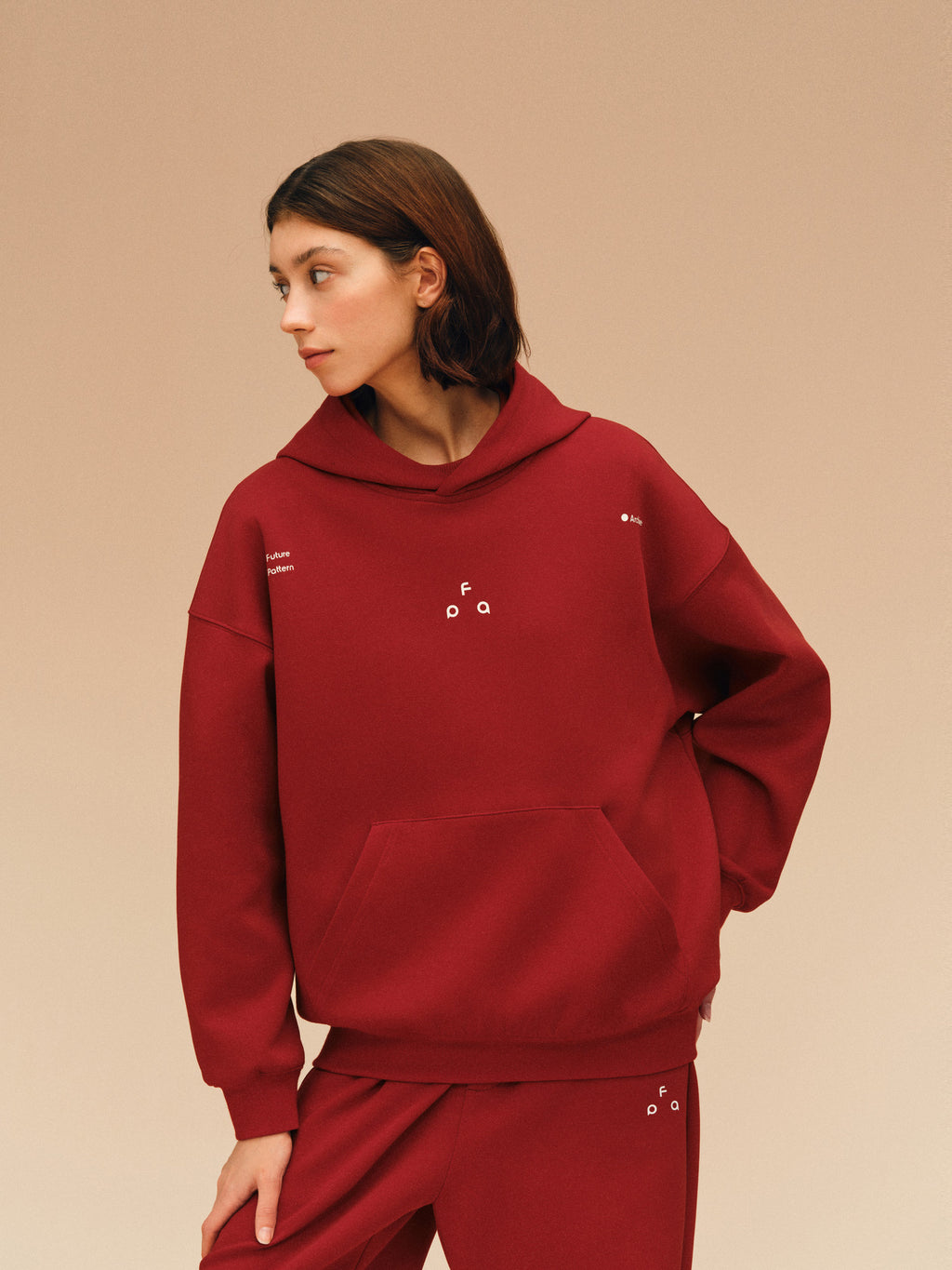 FPA Logo Graphic Hoodie - Chinese New Year Limited Edition in China Red, Couple Matching Pullover