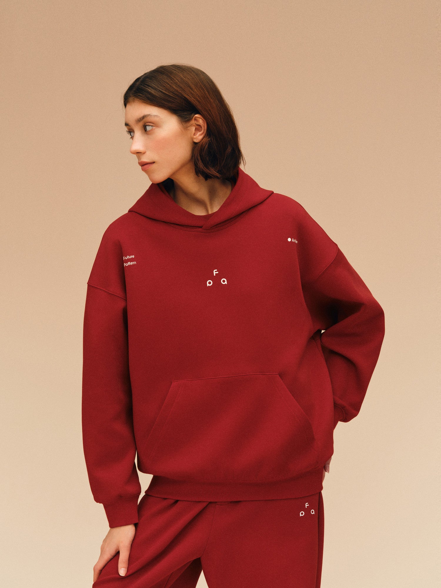 FPA Logo Graphic Hoodie - Chinese New Year Limited Edition in China Red, Couple Matching Pullover