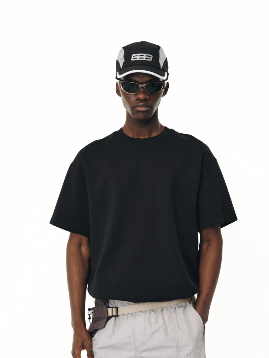 FPA Water-Reveal Logo Cool-Touch Long-Staple Cotton Sports Short Sleeve T-Shirt, Chinese Streetwear Design, Round Neck, Loose Fit