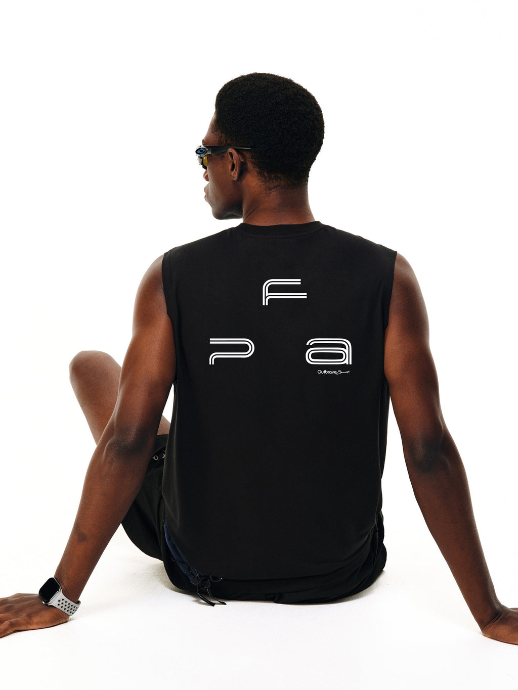 FPA Triangle Logo COOLMAX Sweat-Wicking Tank Top for Men - Athletic Running, Gym, Outdoor Quick-Dry Sleeveless Tee