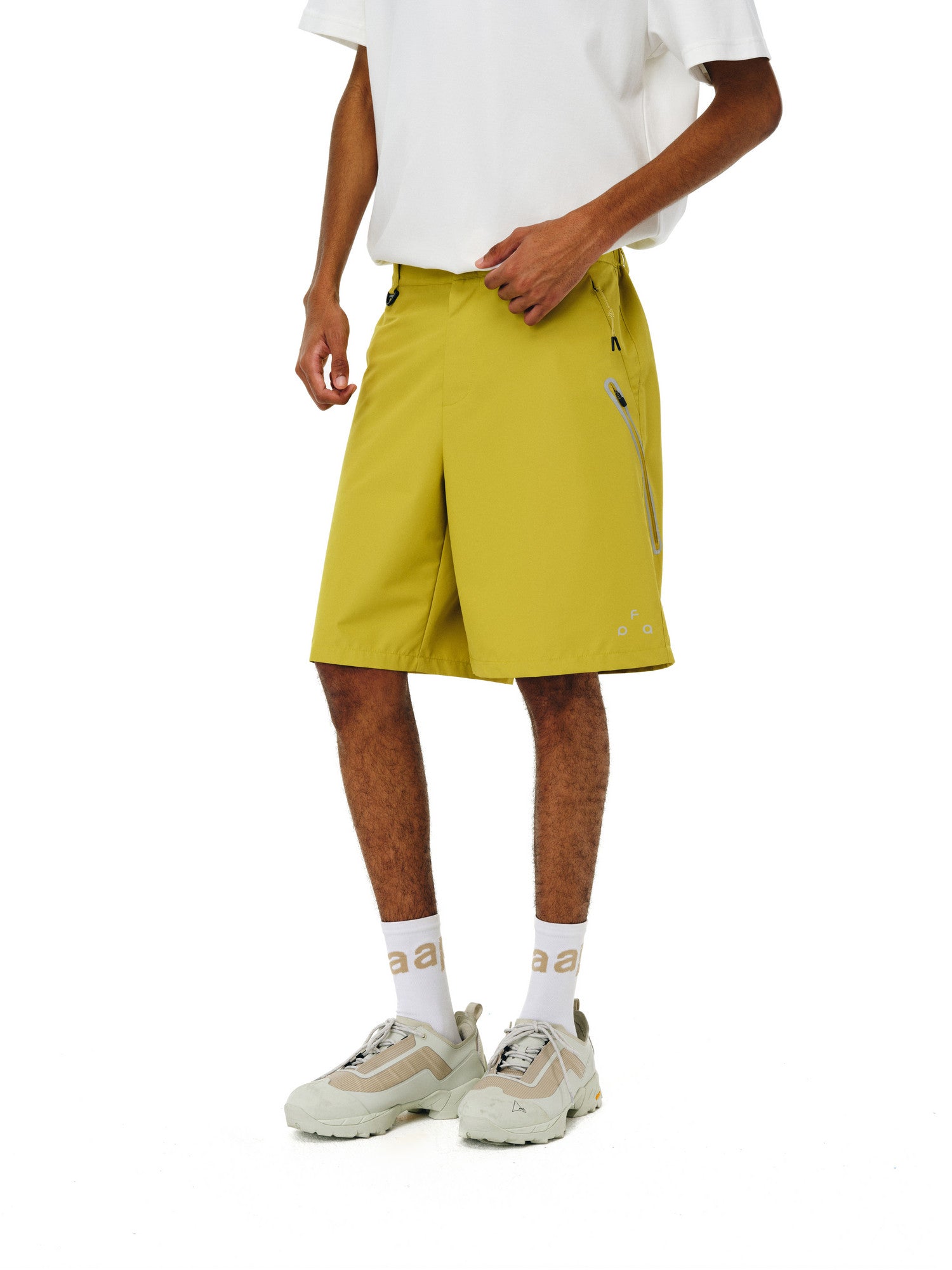 FPA 3M Reflective Zipper Bermuda Shorts – Chinese Streetwear Loose Straight-Leg Summer Athletic Casual Shorts for Men