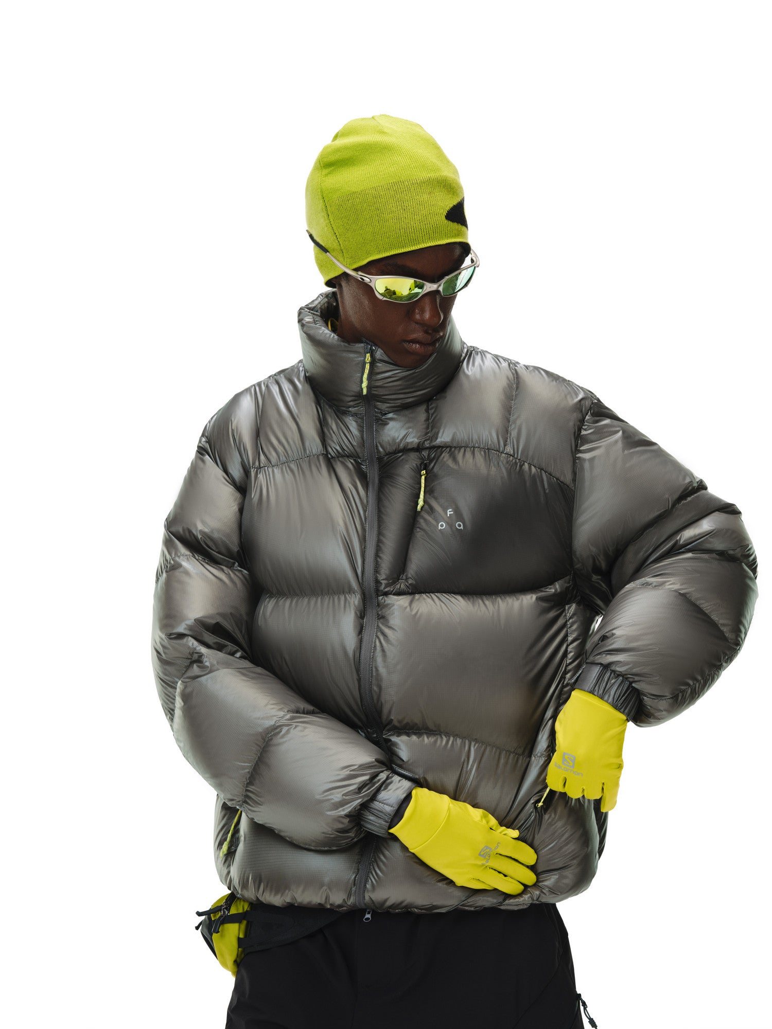 FPA 800FP 95% White Duck Down Contrast Pocket Stand Collar Down Jacket Winter Warm Couple Style