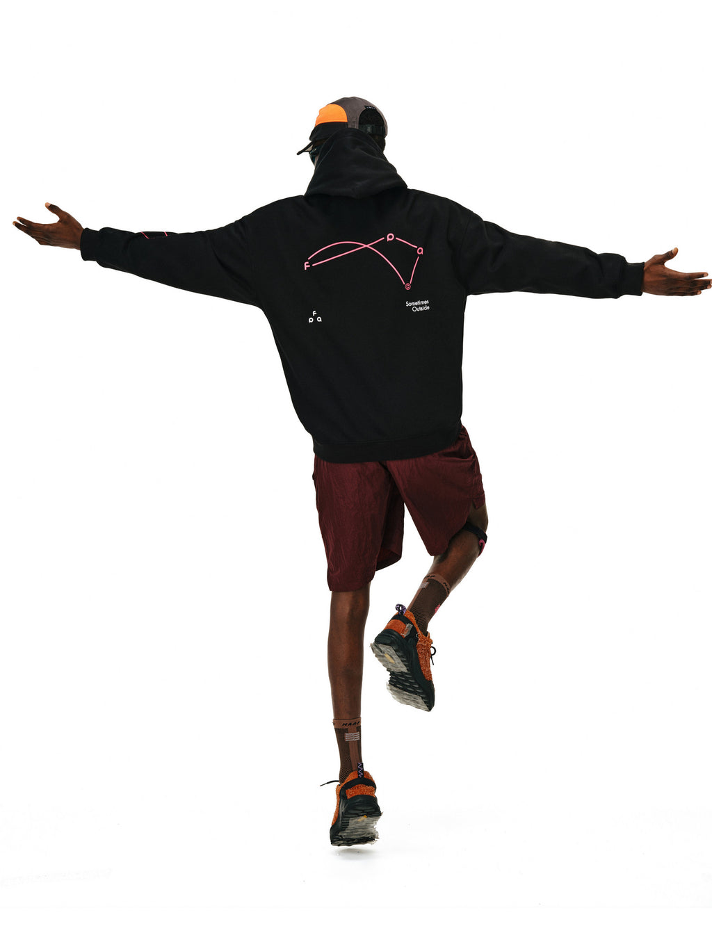 FPA Warm Fleece Color-Block Hoodie for Couples