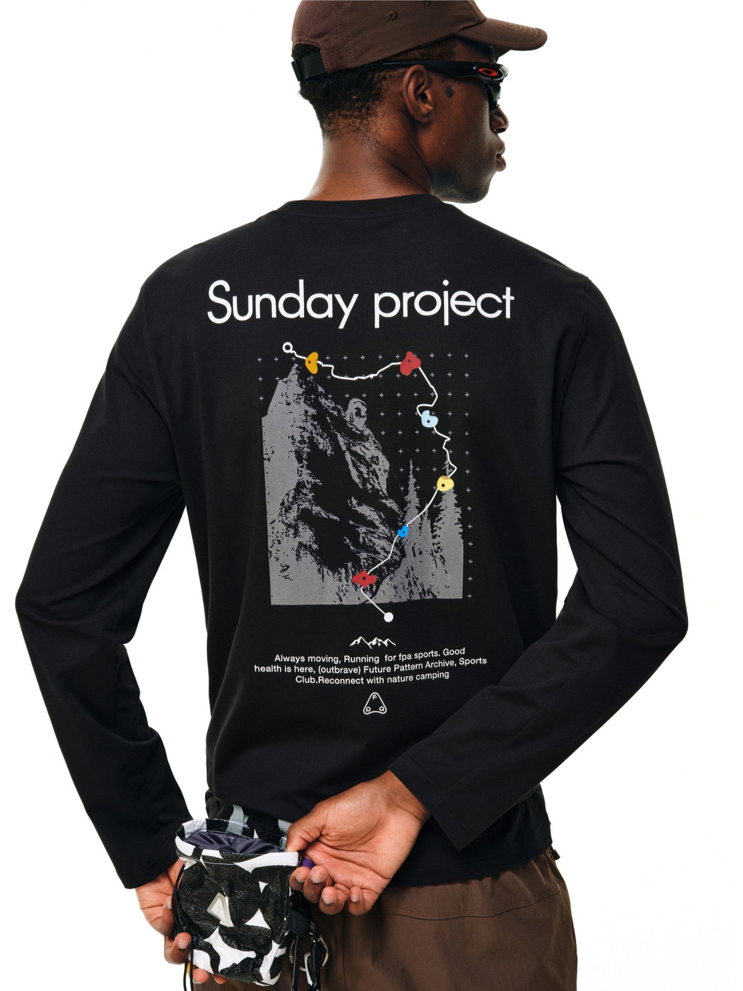 FPA COOLMAX Long Sleeve Quick-Dry Outdoor Training T-Shirt with Rock Print