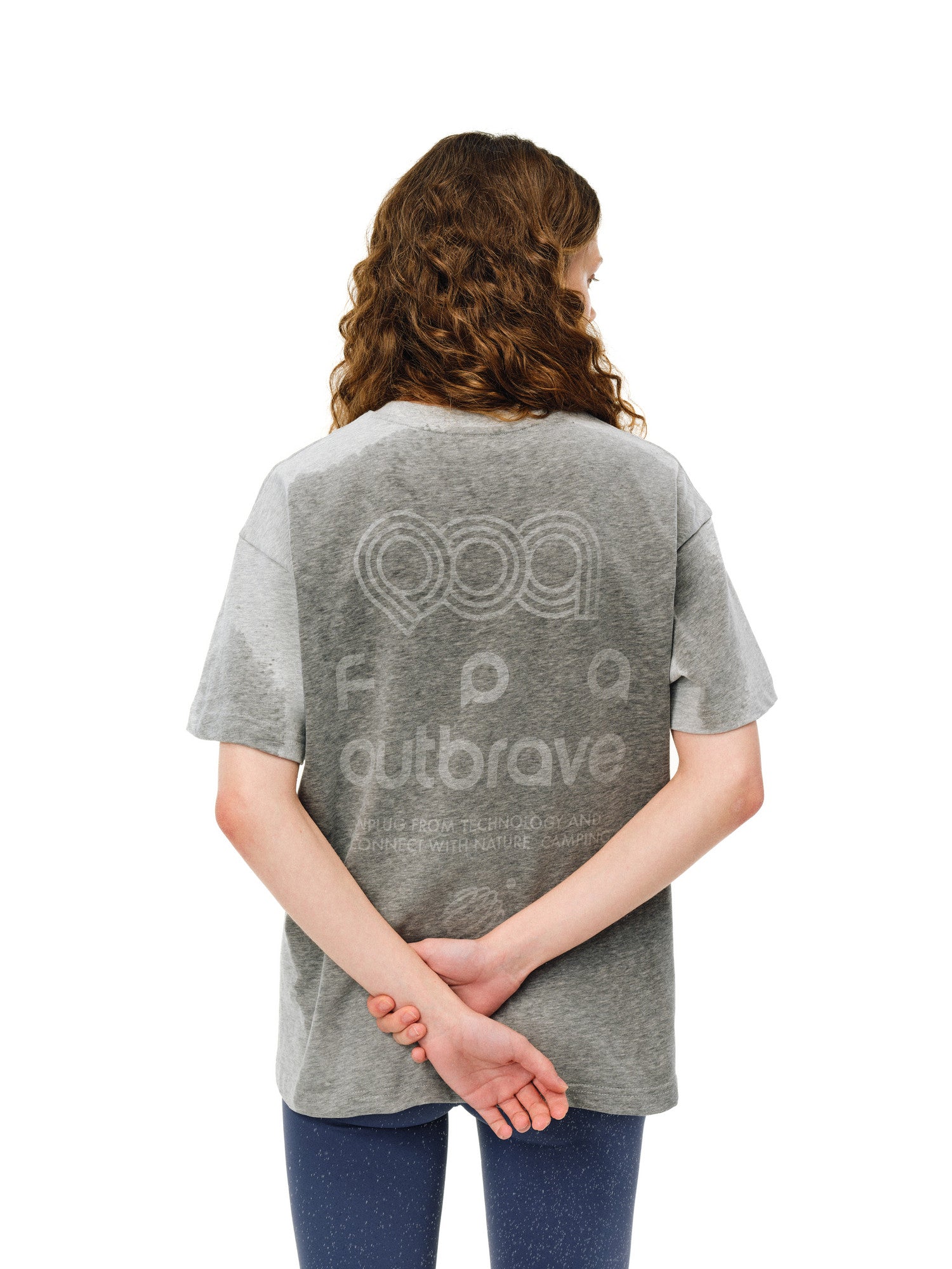 FPA Quick-Dry 7A Antibacterial Printed Short Sleeve T-Shirt Summer Niche Design Water-Activated Pattern Round Neck Couple Tee