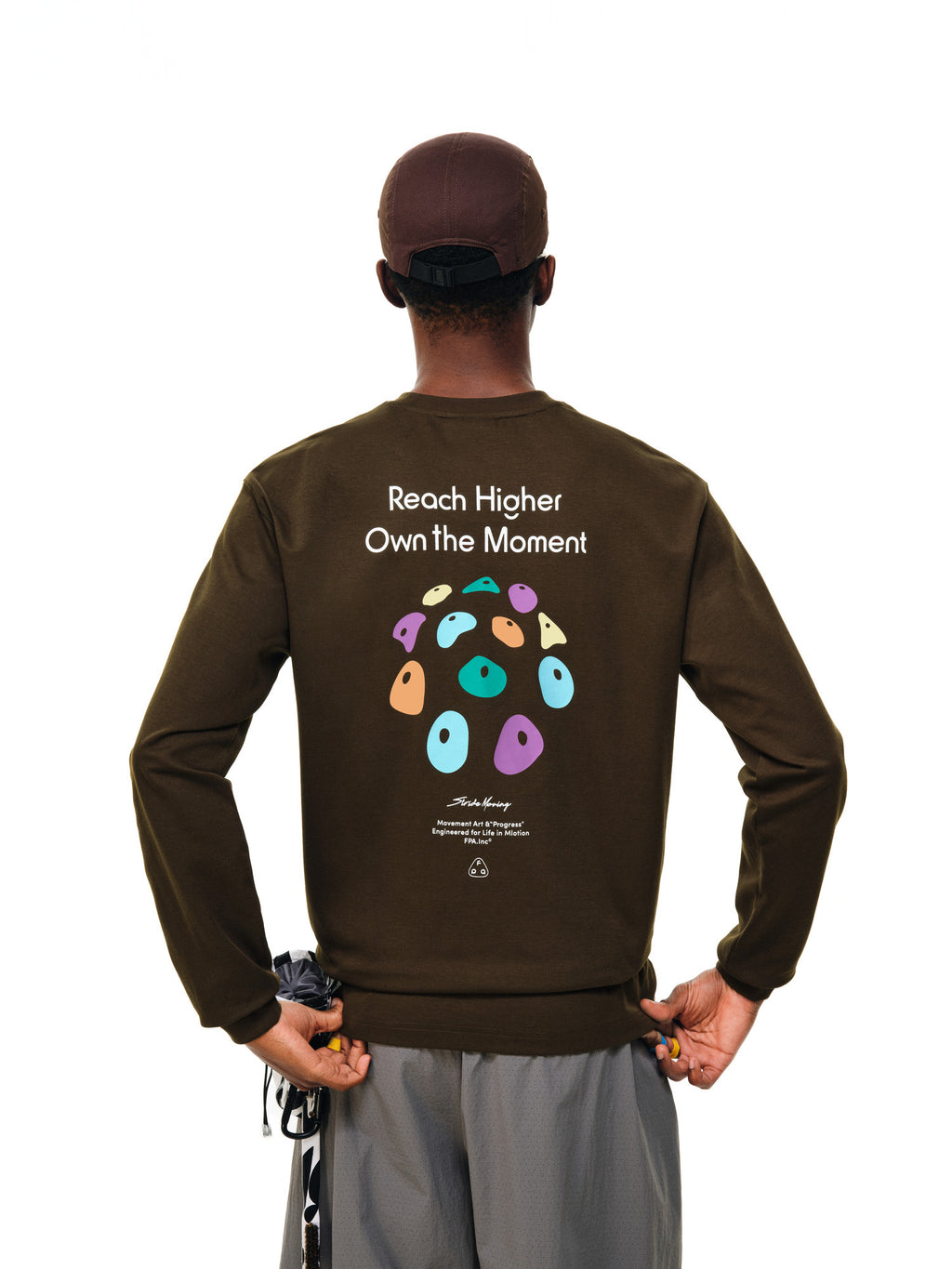FPA Climbing Color-Block Long-Sleeve Sports T-Shirt 2026 Autumn New Long-Staple Cotton Crew Neck Casual Printed Long-Sleeve Men's