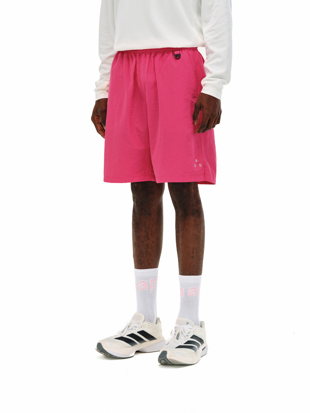 FPA Reflective Logo Lightweight Breathable Quick-Dry Shorts - Summer Loose Fit Running Gym 5-Inch Shorts