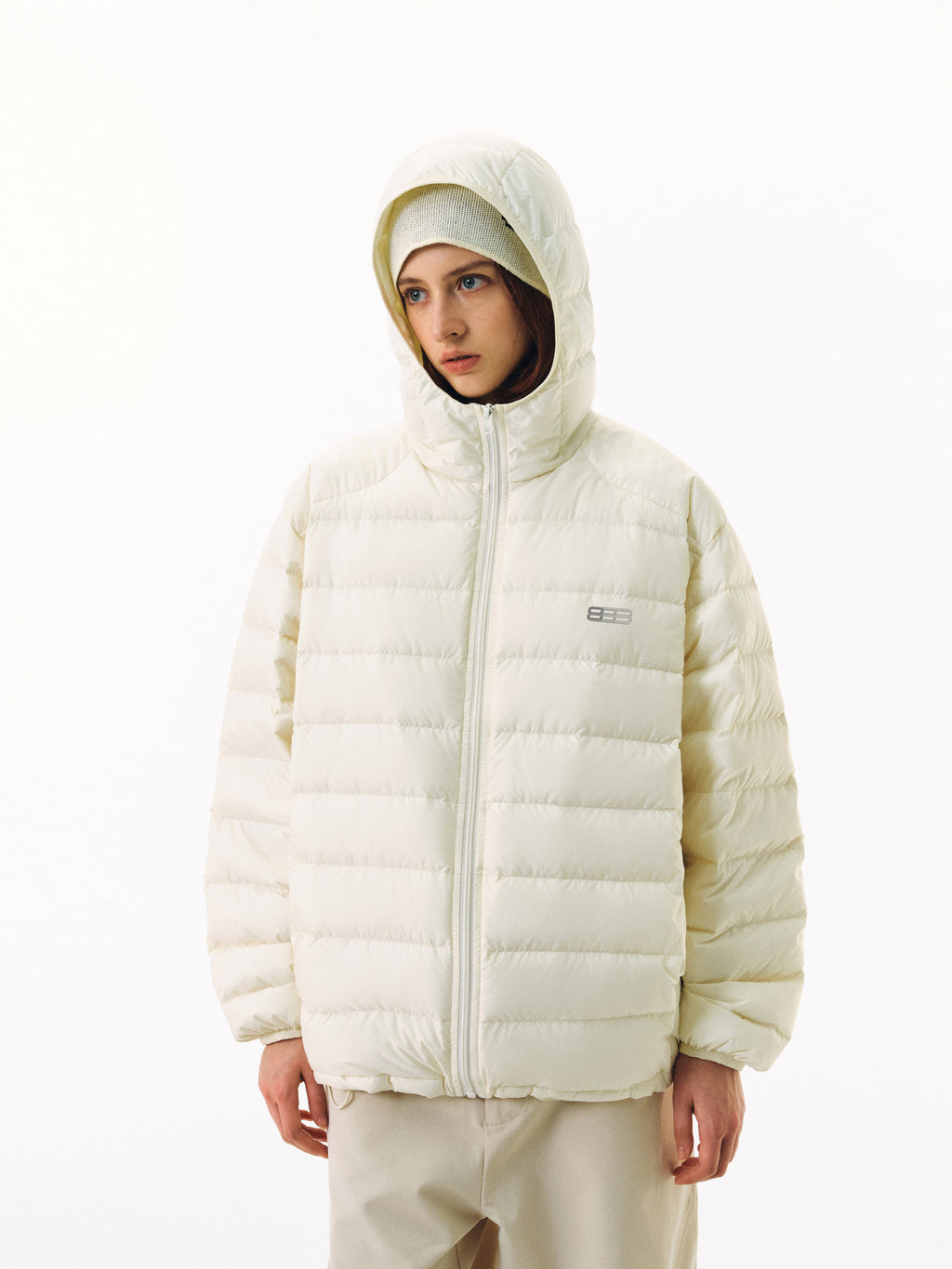 FPA 90% White Duck Down Packable Lightweight Hooded Down Jacket - Chinese Streetwear, Loose Fit