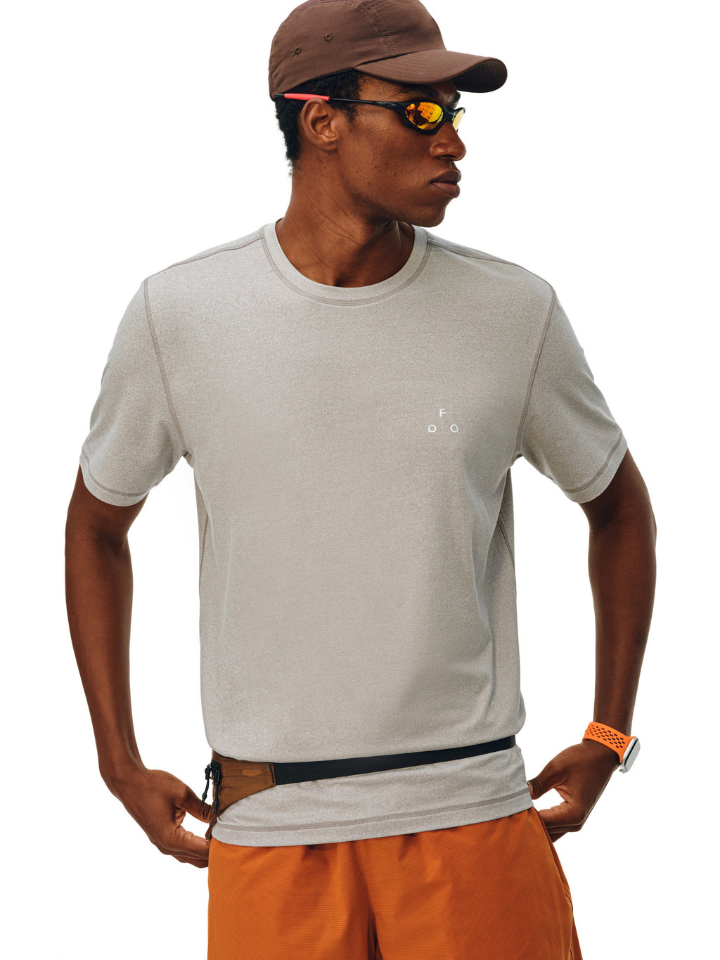 FPA Small Triangle Logo Hasselblad Short Sleeve Summer Fitted Basic Logo Casual Round Neck Couple Sports T-Shirt for Men