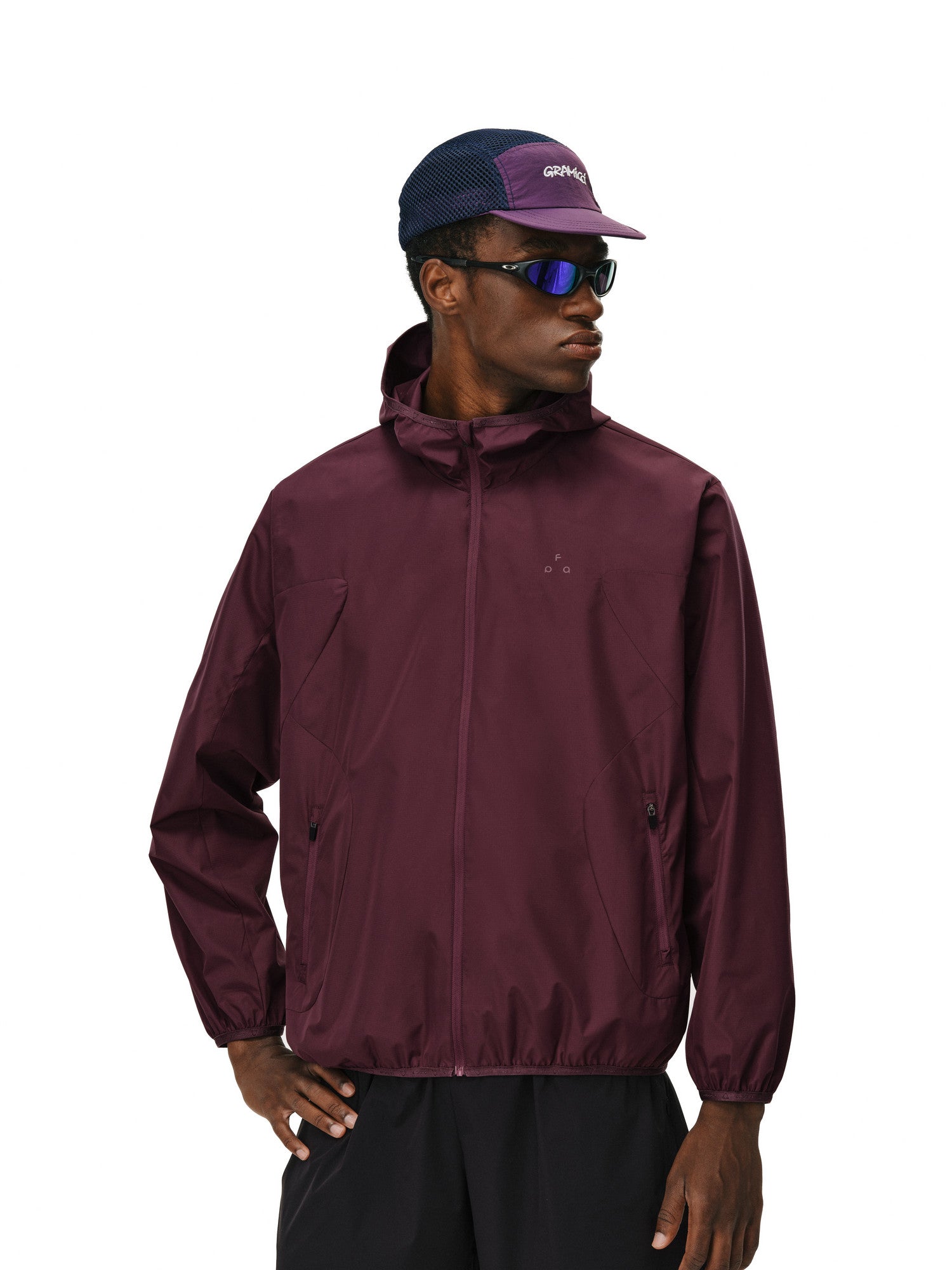 FPA Split Panel Sports Jacket – Chinese Streetwear Outdoor Unisex Short Fit Casual Thin Hooded Coat for Spring/Autumn