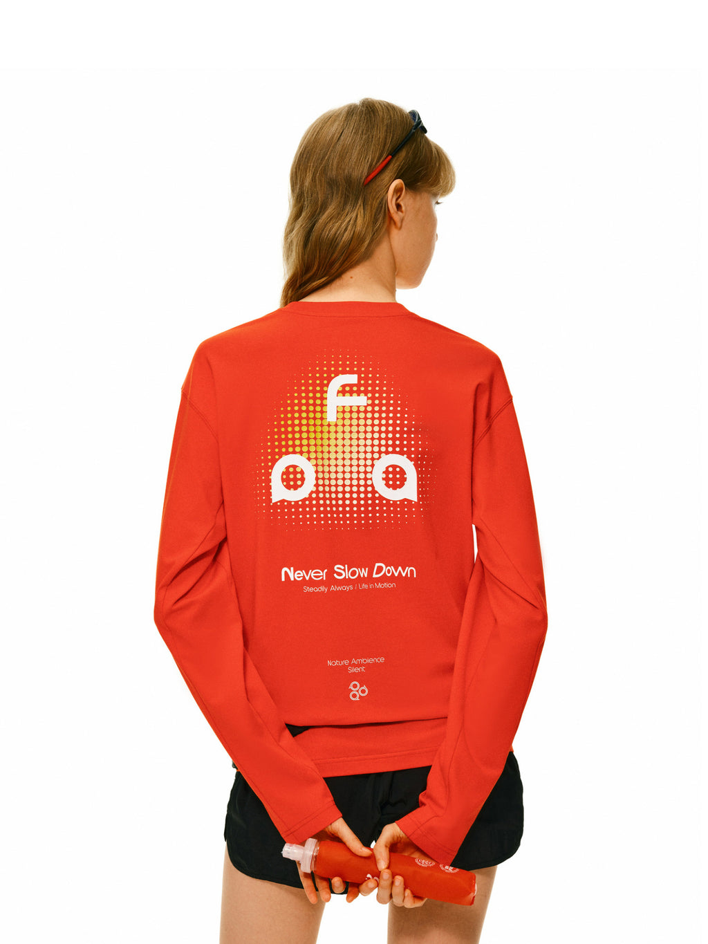 FPA Polka Dot Gradient Triangle Logo Sports T-Shirt - Spring/Autumn Outdoor Breathable Crew Neck Printed Long Sleeve for Men and Women