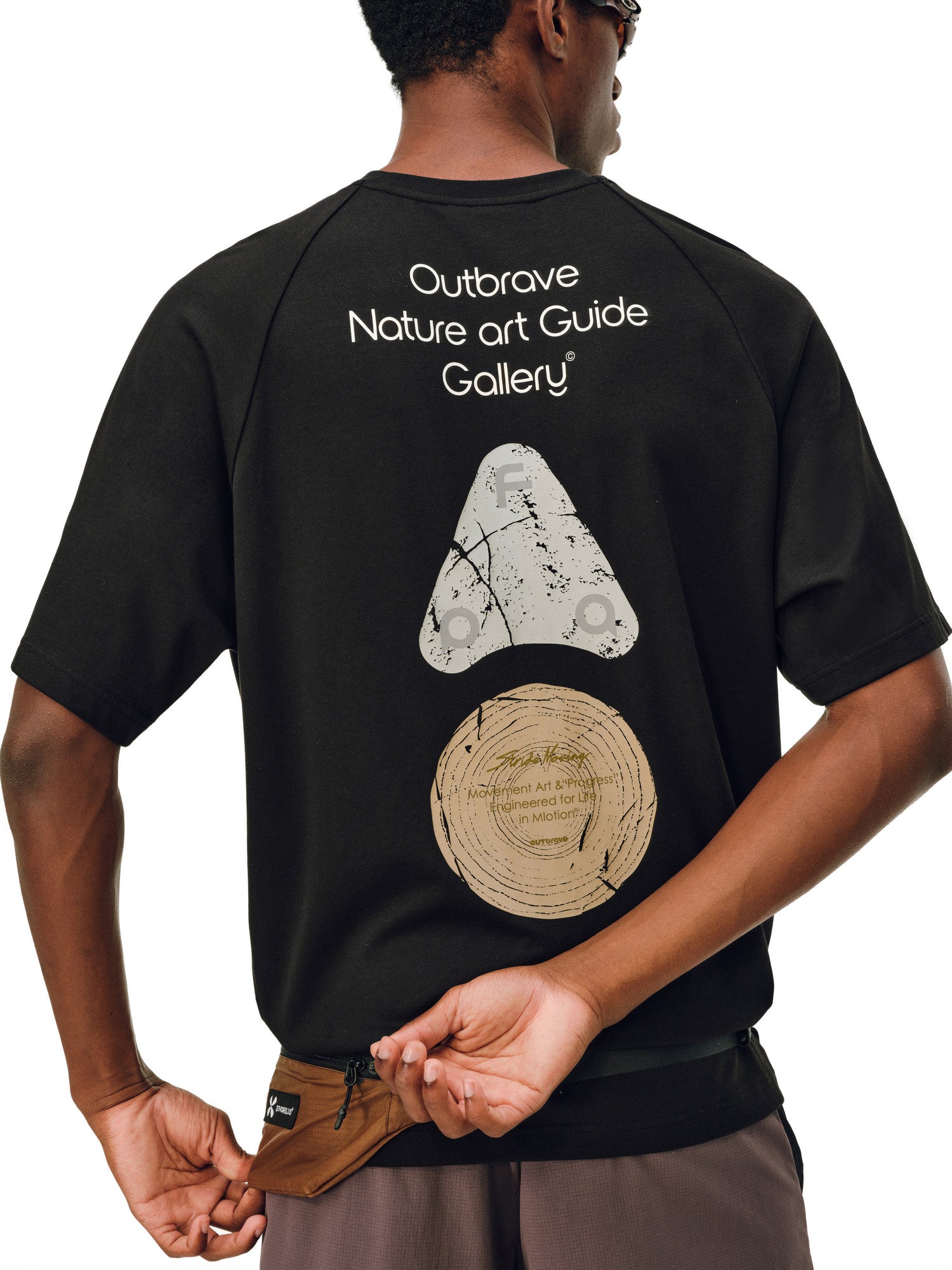 FPA Natural Elements Triangle Graphic Short Sleeve T-Shirt for Outdoor Sports, Quick-Dry Cool Touch Crew Neck Tee