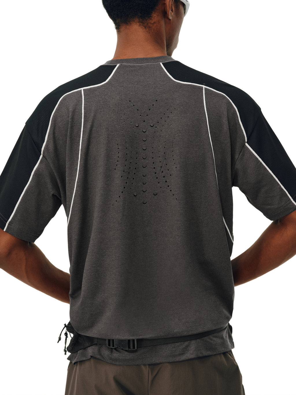 FPA Dragon Scale Mesh Panel Quick-Dry T-Shirt for Summer Outdoor Sports, Breathable Cool Casual Couple Short Sleeve