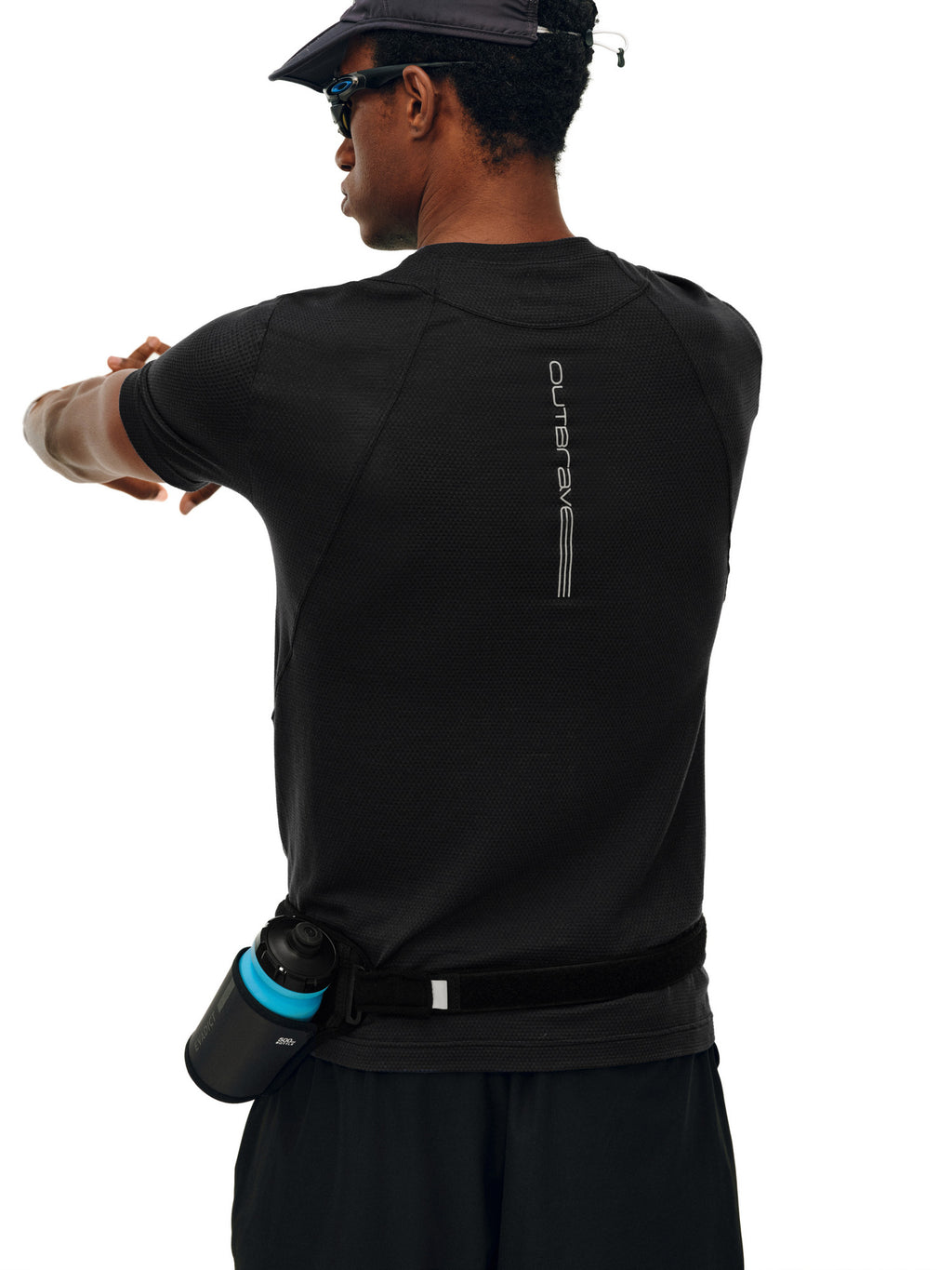 FPA Textured Lyocell Athletic Short Sleeve T-Shirt - Summer Casual Couple Round Neck Basic Logo Print Tee for Men