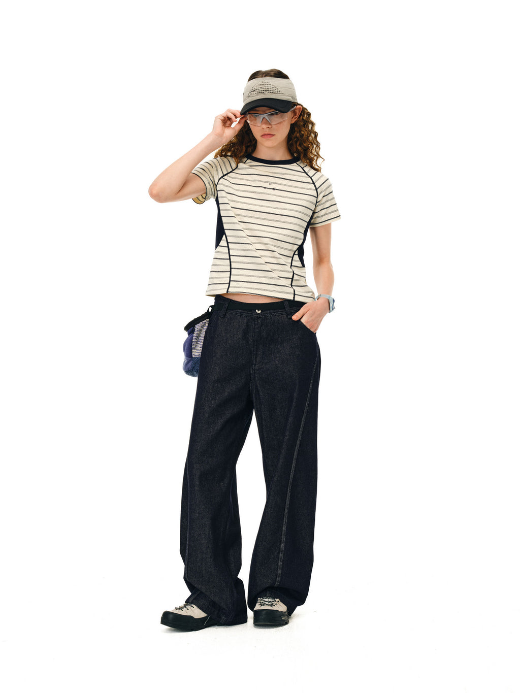 FPA Outdoor Raw Denim Straight-Leg Jeans – Chinese Streetwear Trend, Relaxed Straight-Leg Casual Denim