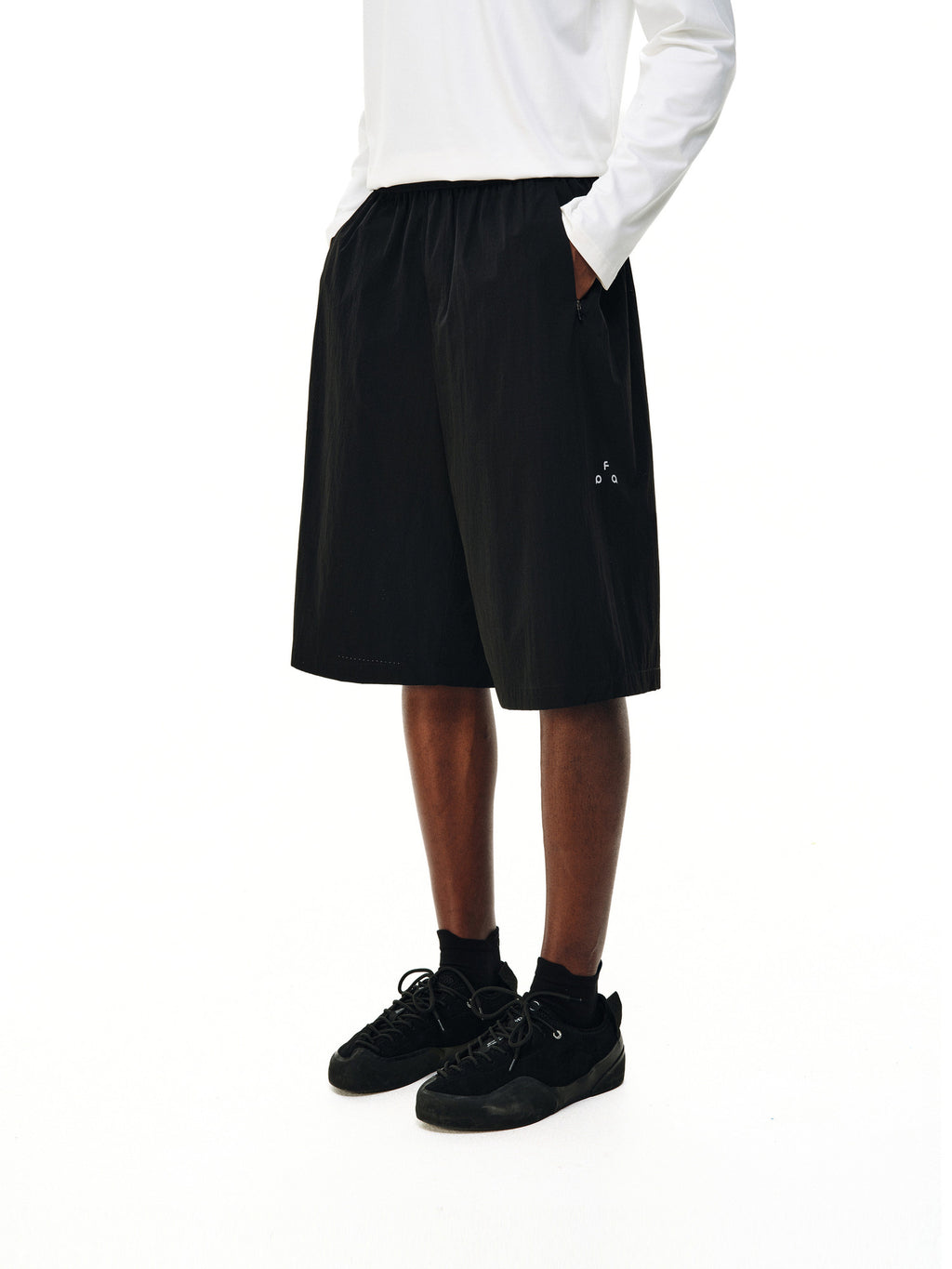 FPA Outdoor Wind Tunnel Breathable Ice-Feel Sports Lightweight Soft-Elastic Capri Pants, Summer Thin Quick-Dry Casual Pants