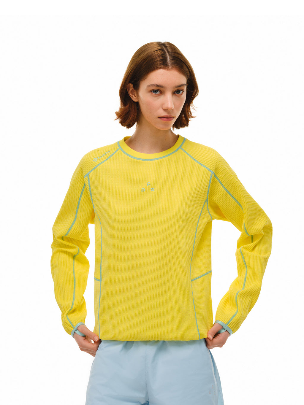 FPA Quick-Dry Sun-Protection Contrast Stitch Long-Sleeve T-Shirt, Spring Premium Design, Crew Neck, Casual Outdoor Sports Tee for Men and Women