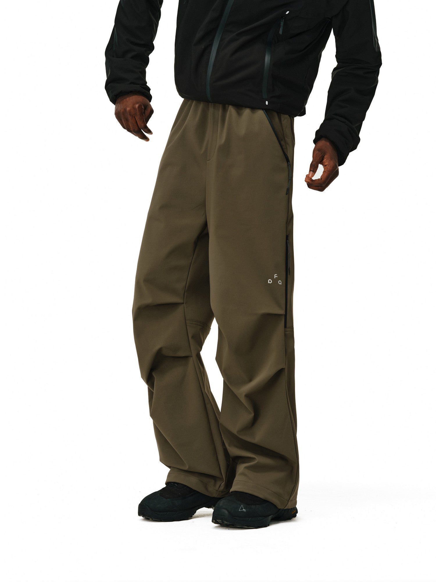 FPA Outdoor Water-Repellent Thermal Insulated Wear-Resistant Zippered Paratrooper Pants Men's Hiking Straight-Leg Casual Sports Trousers