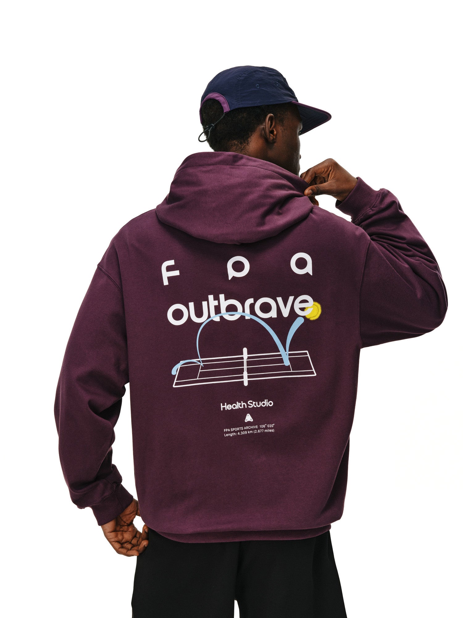 FPA Tennis Print Hooded Sweatshirt
