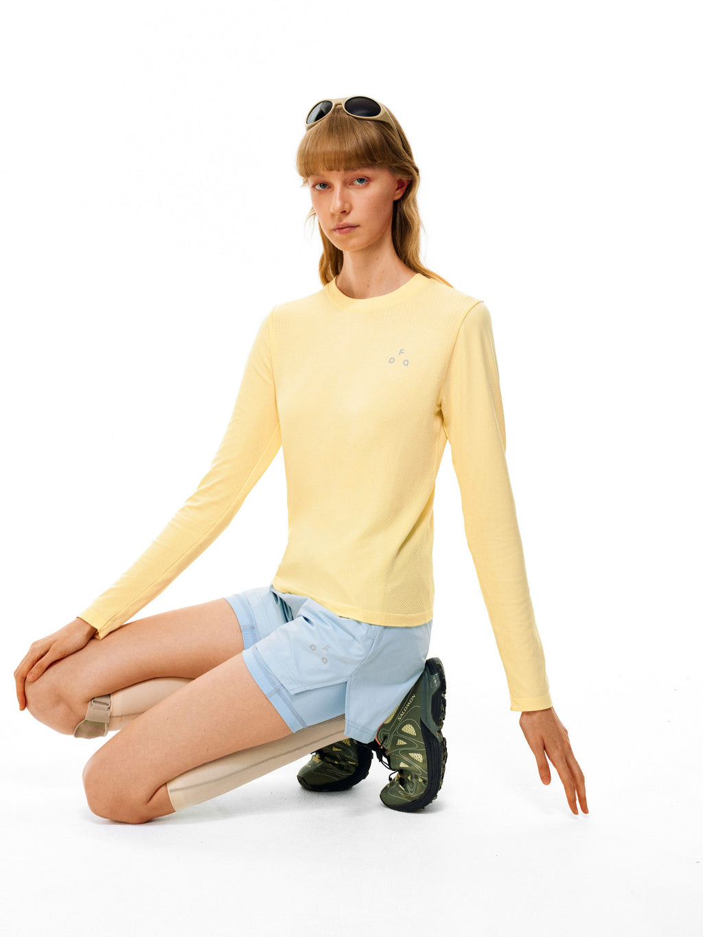 FPA Seamless Knit Skin-Friendly Long Sleeve Base Layer for Women – Spring/Autumn Outdoor Round Neck Fitted Casual T-Shirt