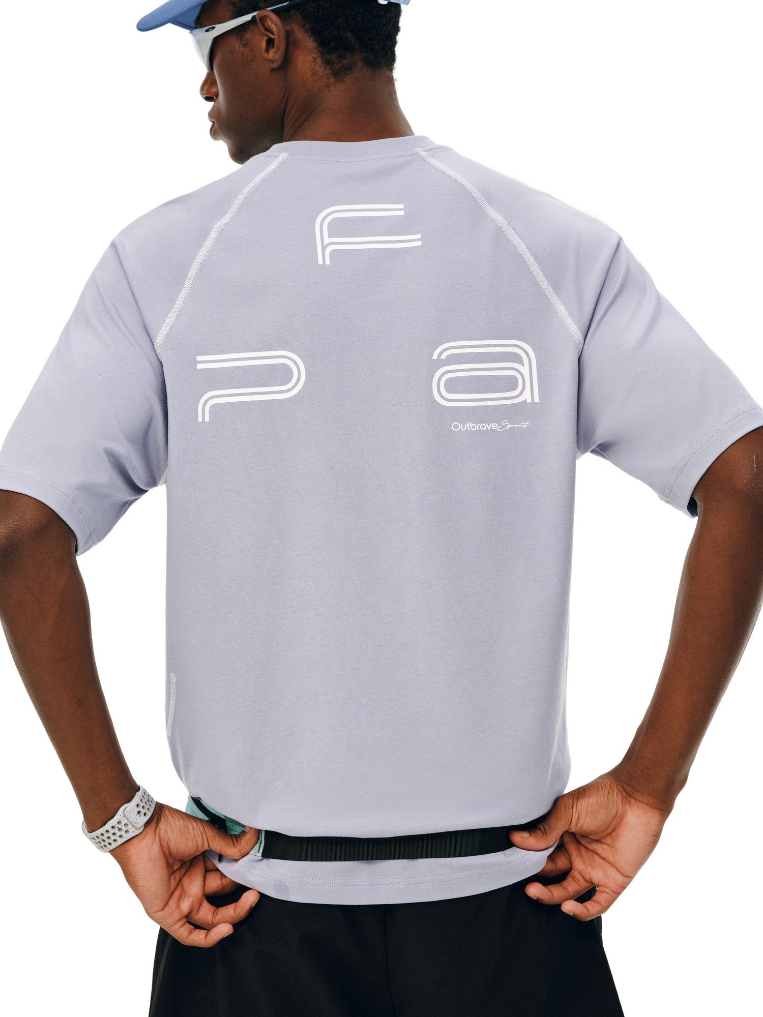 FPA Hasselblad Line Reflective Dot COOLMAX Athletic Short Sleeve T-Shirt – Basic Logo Couple Style, Cool & Quick-Dry Summer Tee