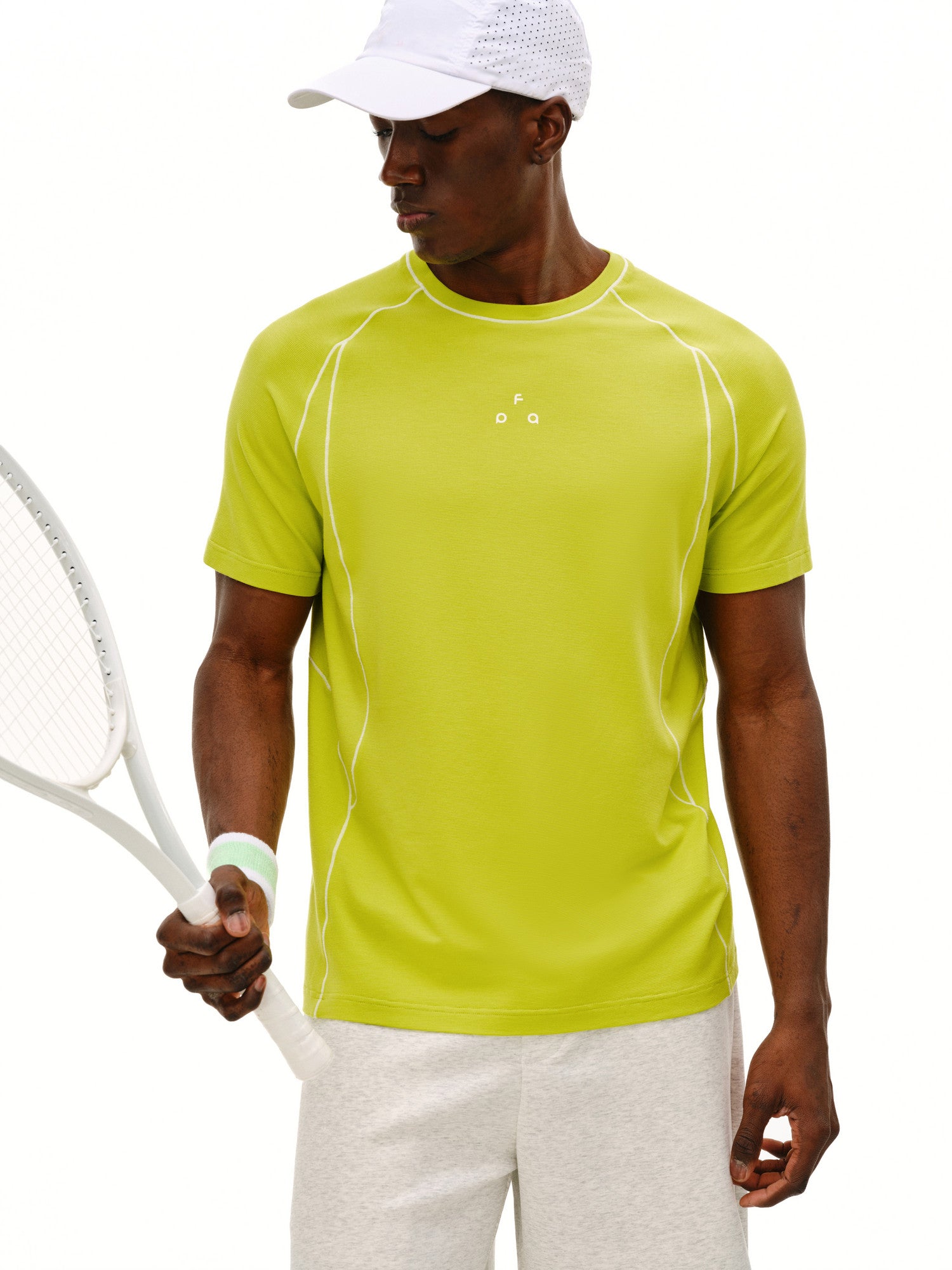 FPA Sports Contrast Color Shrimp Short Sleeve T-Shirt, Crew Neck, Moisture-Wicking, Quick-Dry, Premium Fitness Outdoor Breathable Summer Tee for Men